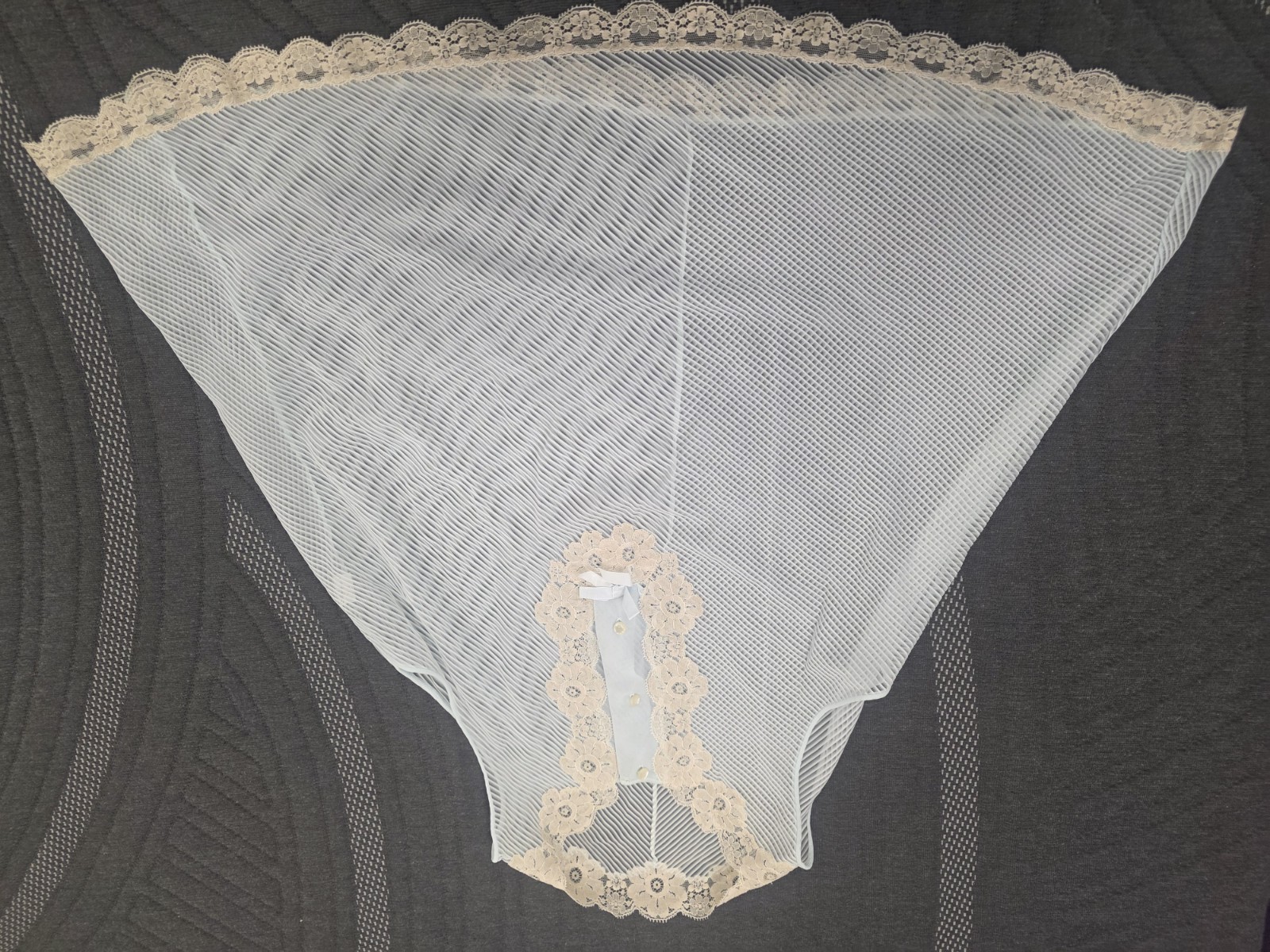 Vtg Goddard Artemis Sheer Chemise Shortie Nightie Babydoll Blue Small Style 6168
