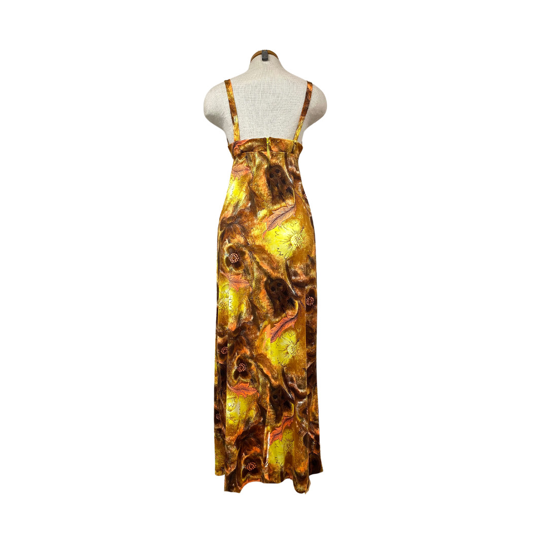 Vtg 60s Designer Rare Catalina Swimwear Lounge Resort Tropical Swim Dress Maxi