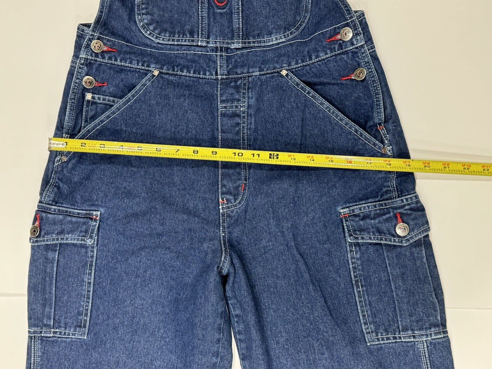 Vintage Crest Jeans Brand Women’s Overalls 1990s Farm Denim Size Large L