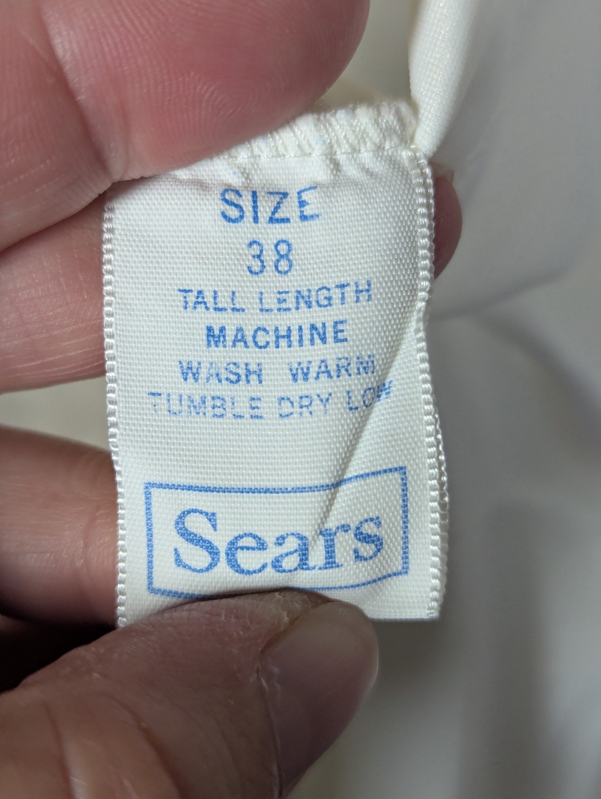 Vintage Sears The Doesn’t Slip 38 Nylon Anti-Cling ivory Slip Dress Tall Length