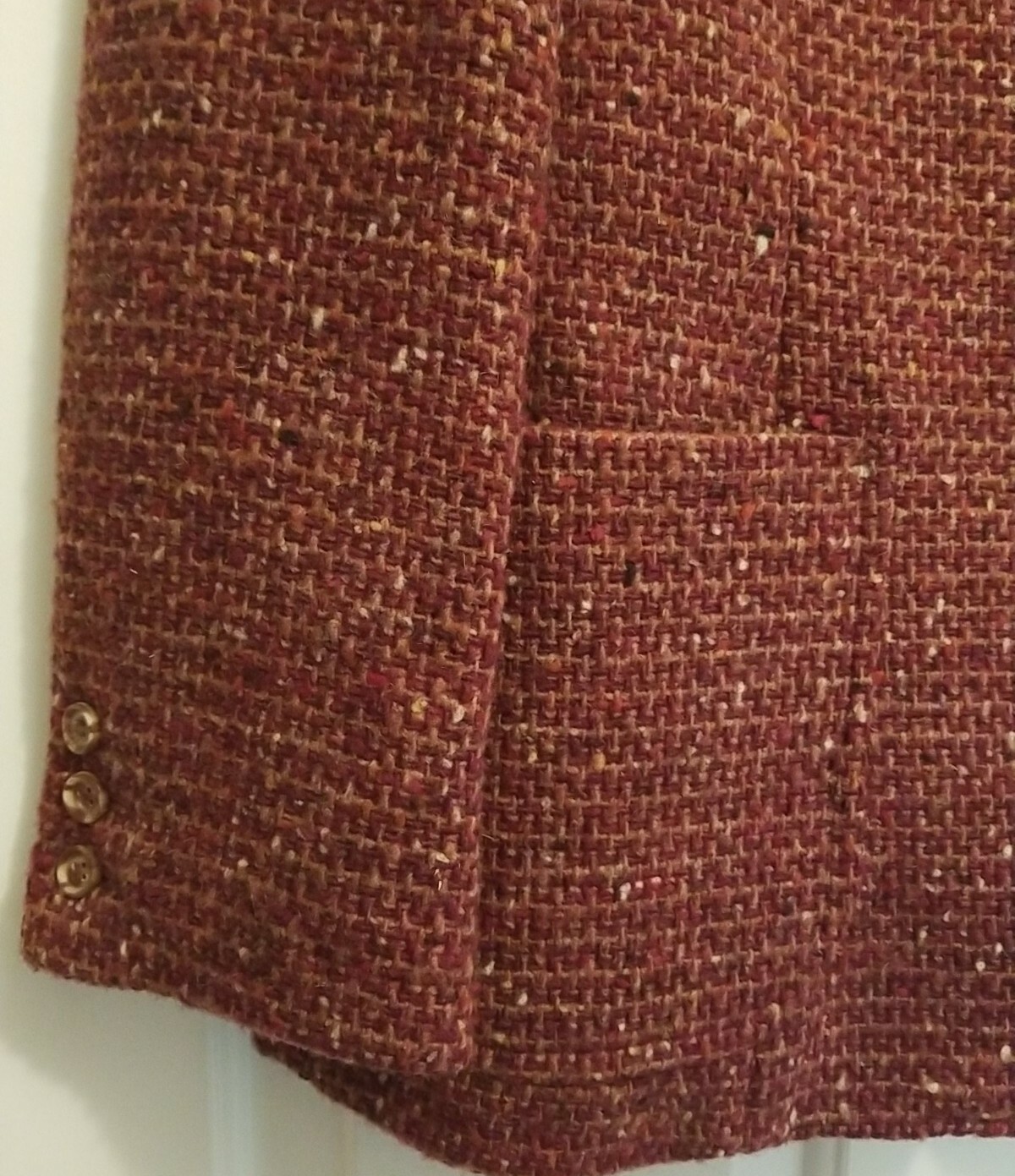 Vintage 80’s PAUL HARRIS 2 Button Blazer Jacket ~ Burgundy Plum Wool ~ 11