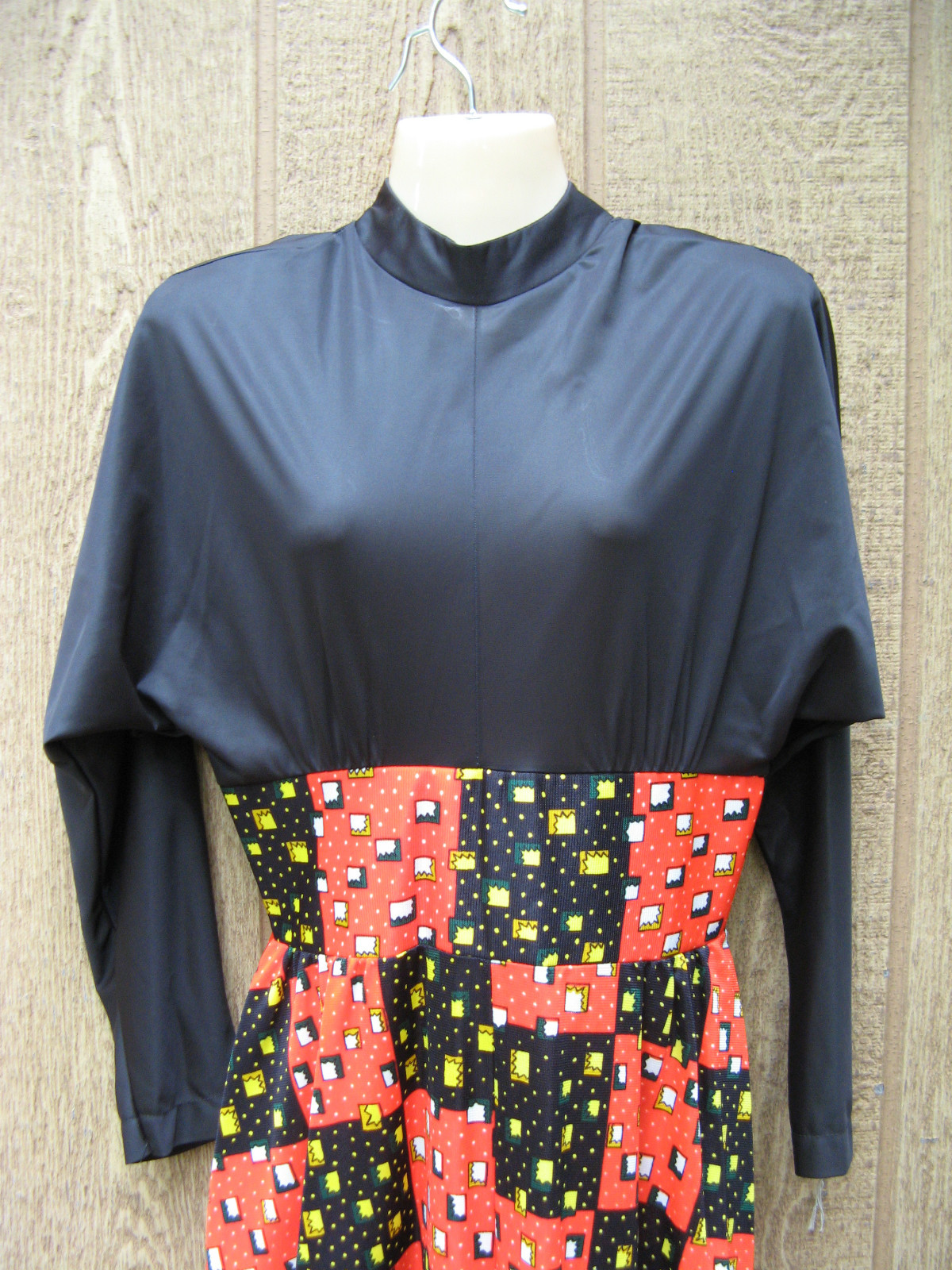 VINTAGE 1970’S SOIREE DANIELLE HOSTESS DISCO MOD PALAZZO PANT JUMPSUIT DRESS M