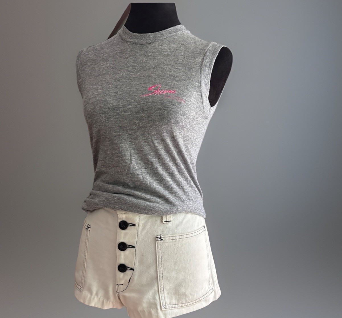 VTG 70s/ 80s Sheena Easton Sleeveless Tee.womens Small.rare