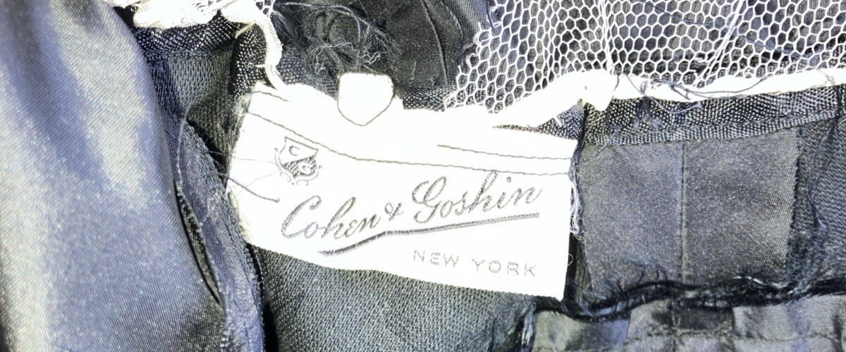 FAB style To Copy 50s Stand Collar Crystal Pleat Dress NYC label