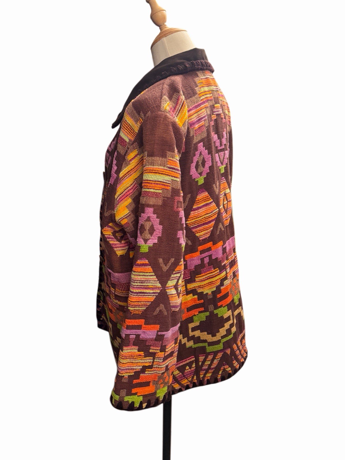 Vintage 90’s Cedar Canyon Woven Aztec Southwestern Tapestry Jacket Sz L
