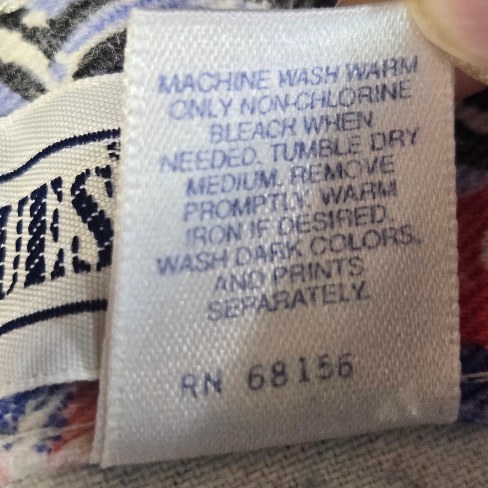 Vintage Mixed Blues 90s High Waist Tribal Print Denim Shorts Sz 5 Made in USA