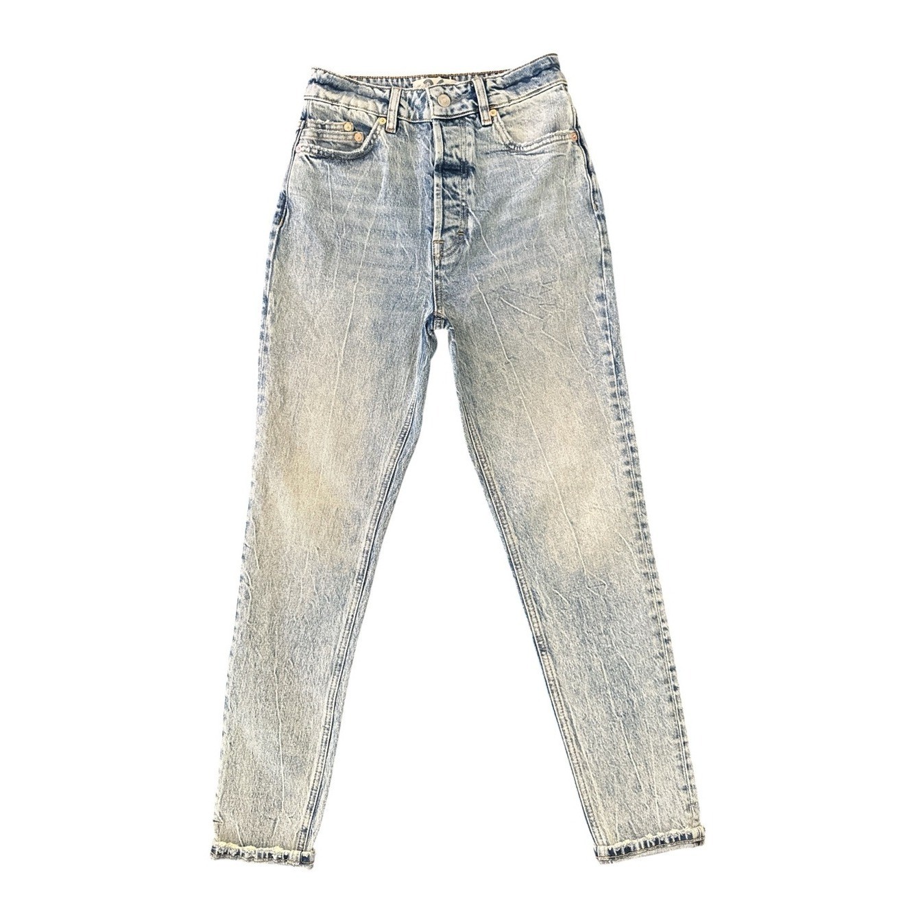 We The Free Light Blue High-Rise Vintage Wash Jeans