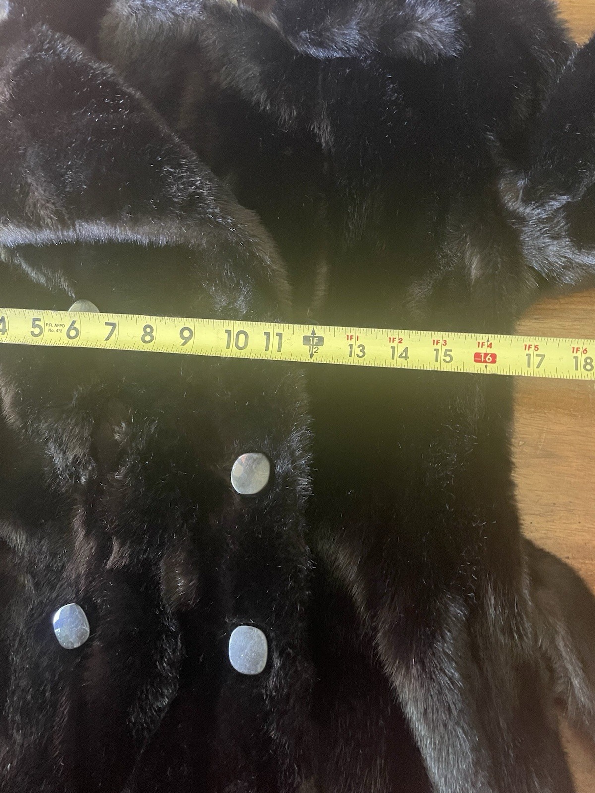 Vintage Mob Wife Faux Fur Coat Y2K Saks France Brown Sash Belt Sz Small S