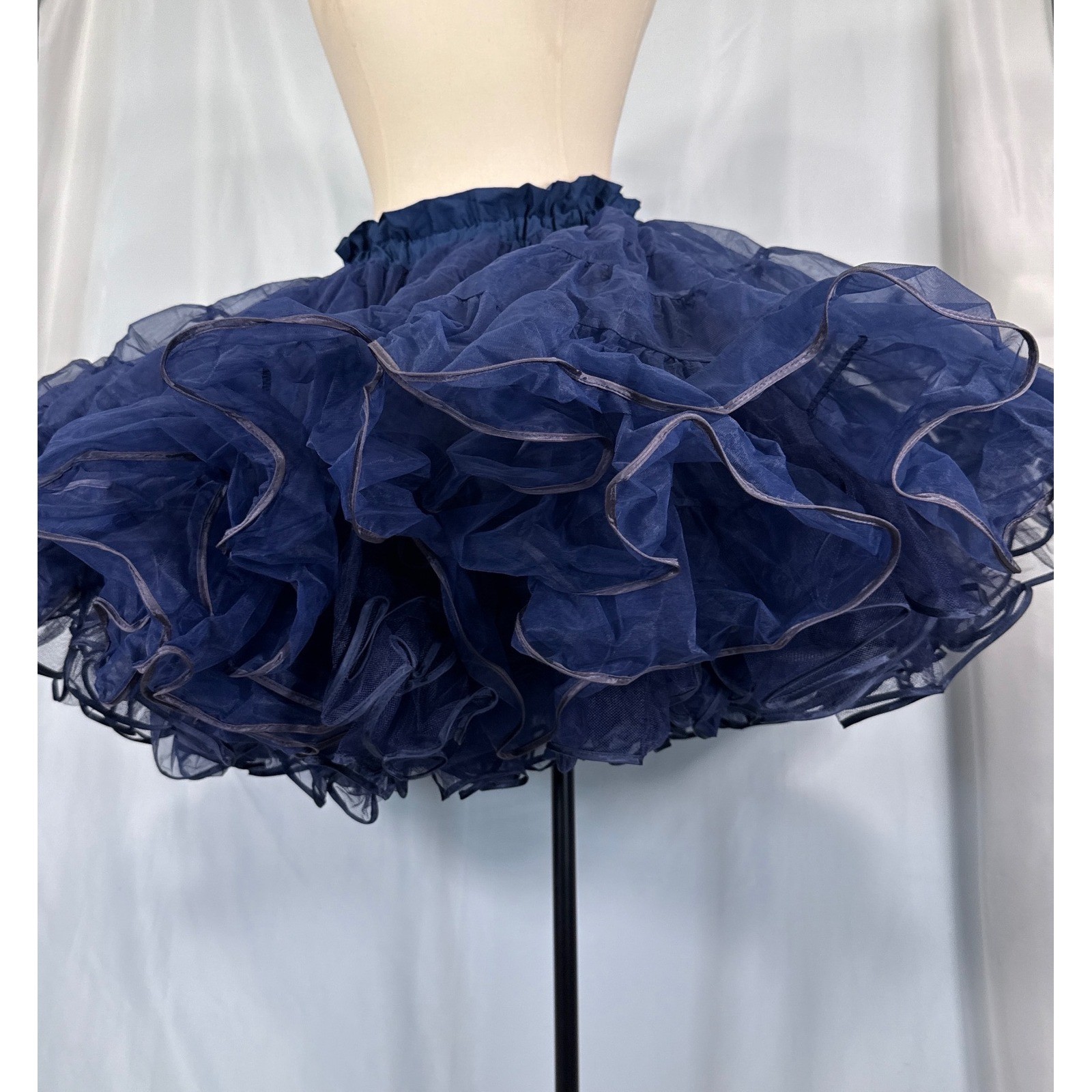 VTG Partners Please Malco Modes Navy Blue Petticoat Square Dance Crinoline 565 S