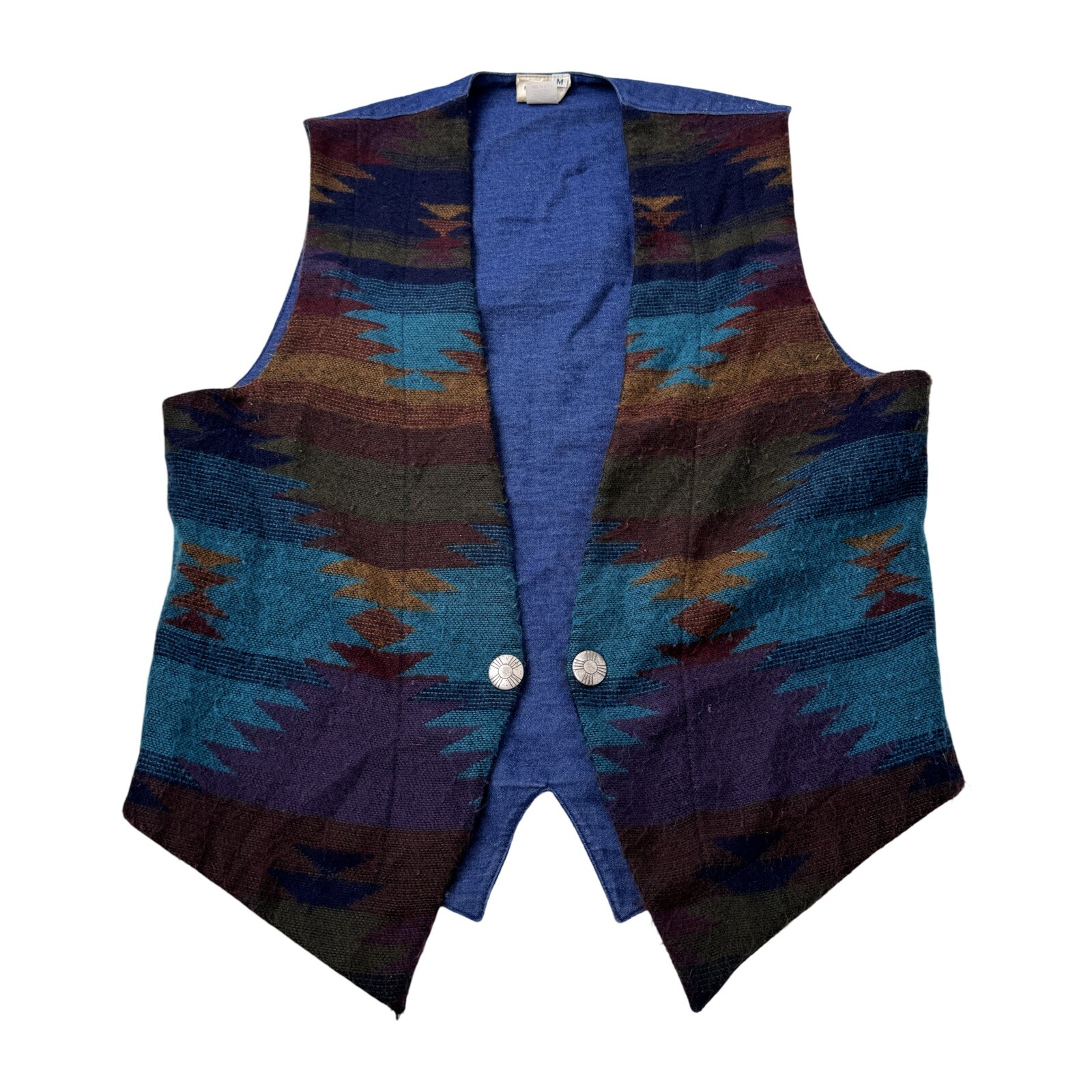 Vintage PK Designs Aztec Women’s Vest Size Medium