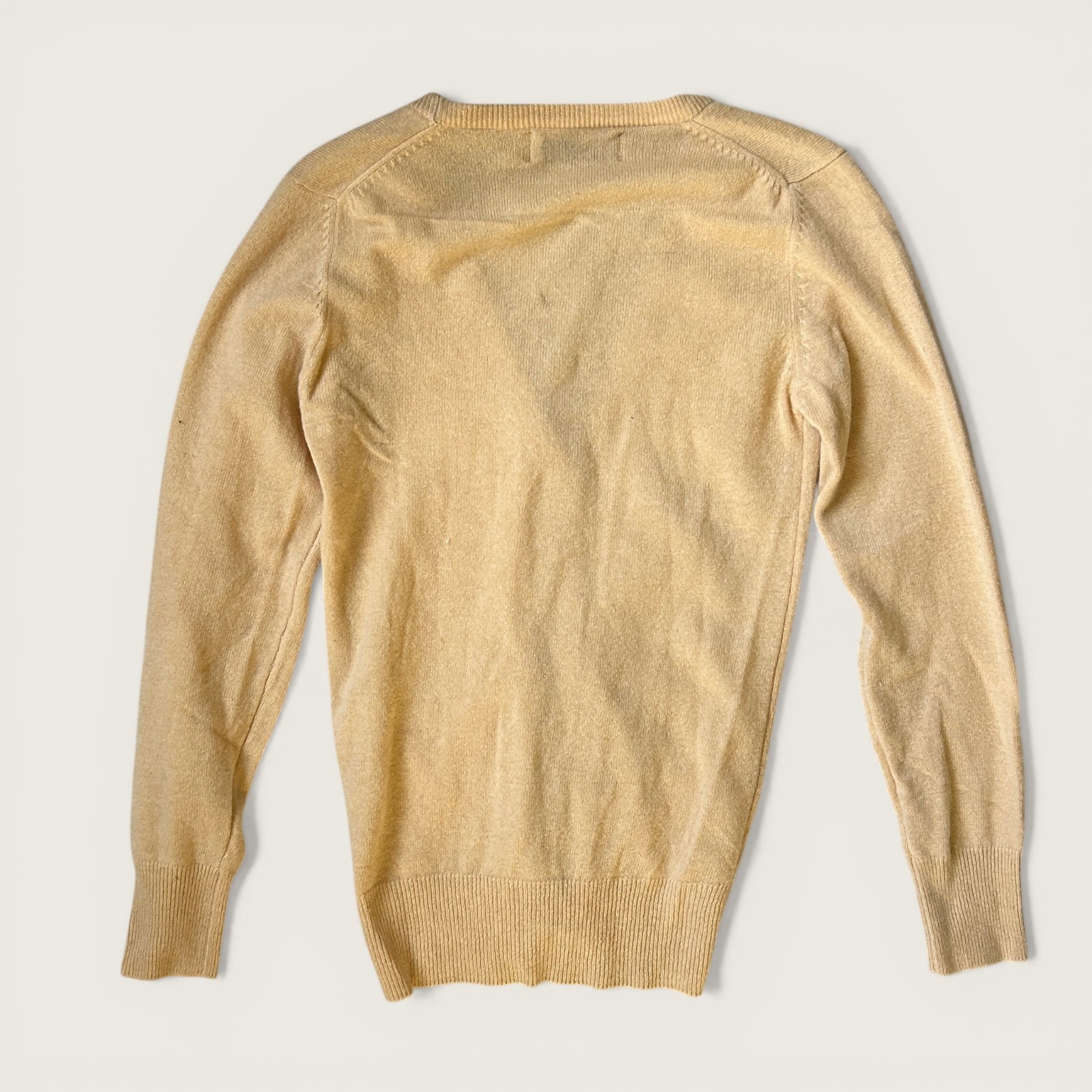 Vintage Cashmere Twin Set Cardigan + Sweater DBA by Theodore Blue Peach