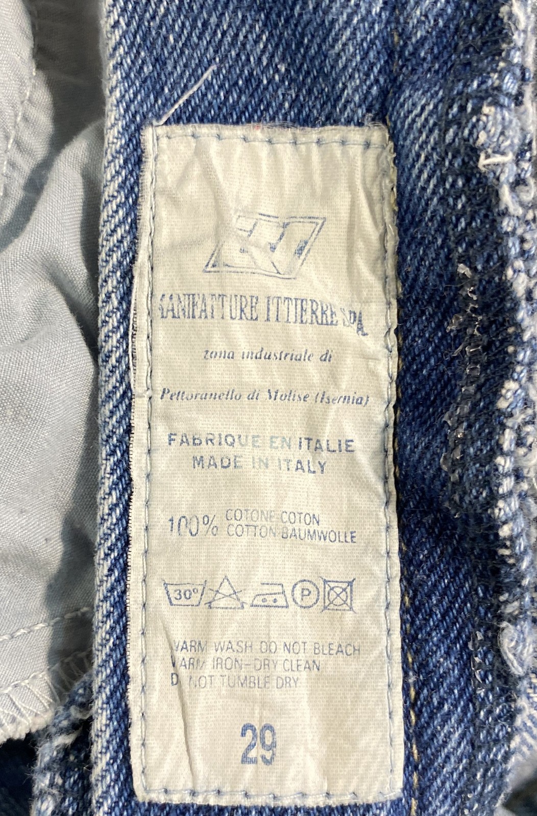 Vintage 90s Versace Jeans Couture Women’s Blue Straight High Rise Jeans Sz 29