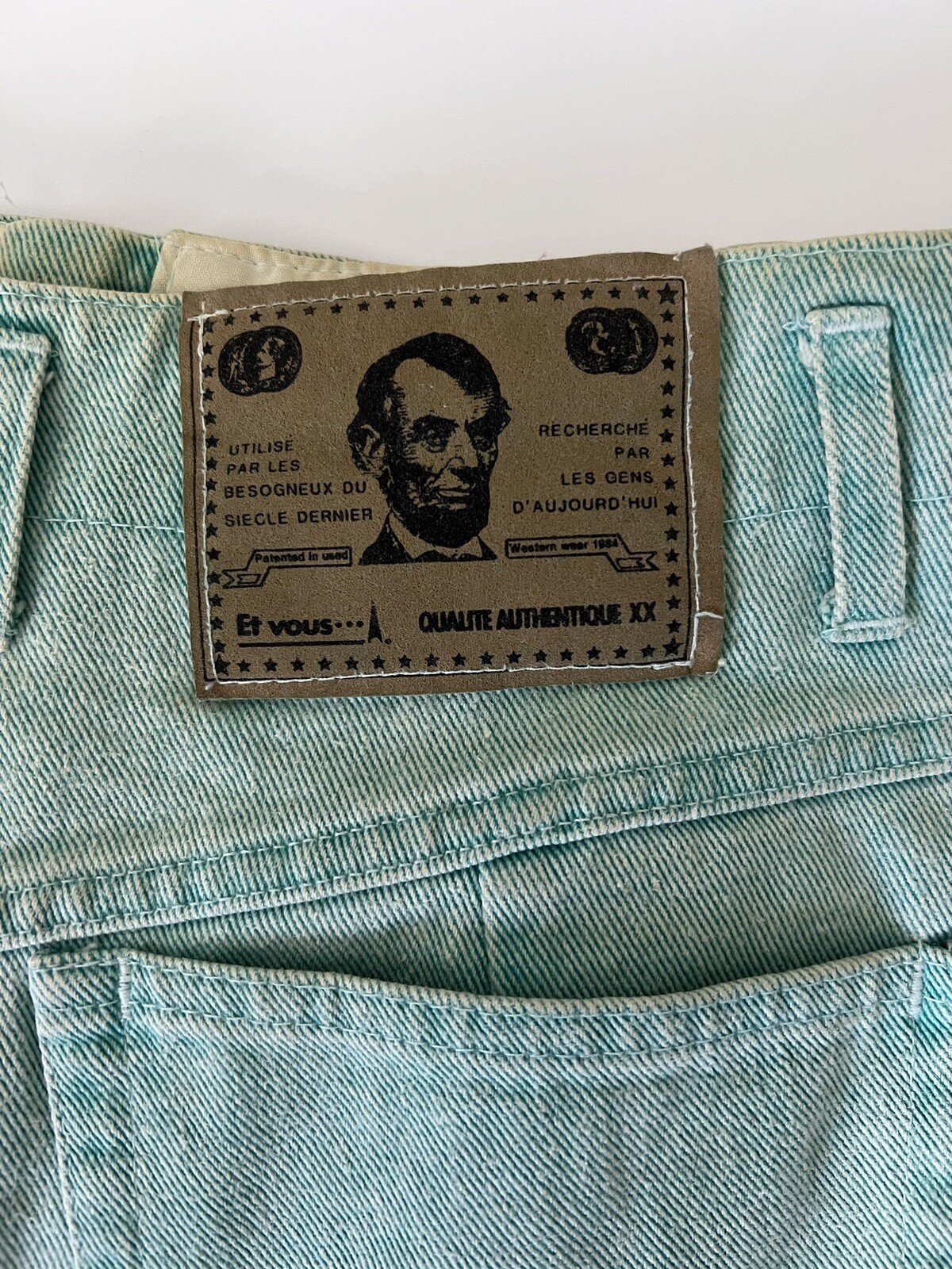 Vintage Et Vous Distressed Denim Jacket And Skirt