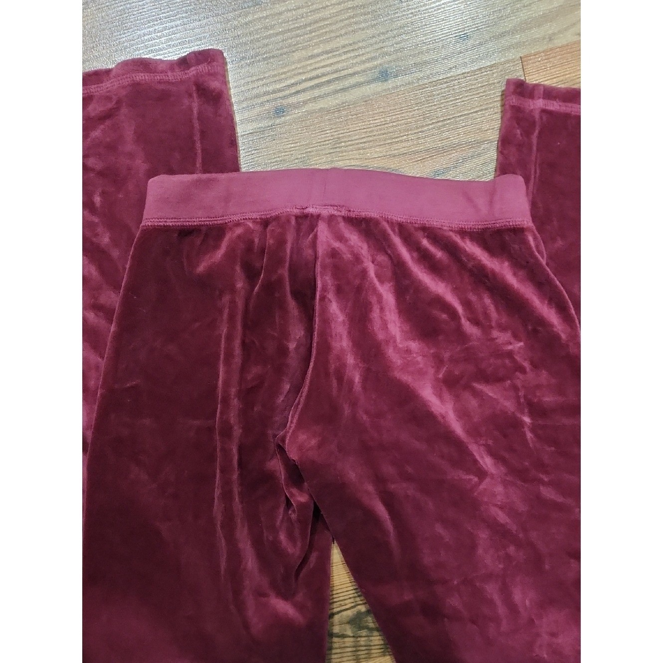 Vintage Y2K Juicy Couture Baddie Flare Lowrise Pants Small Velour Velvet Lounge