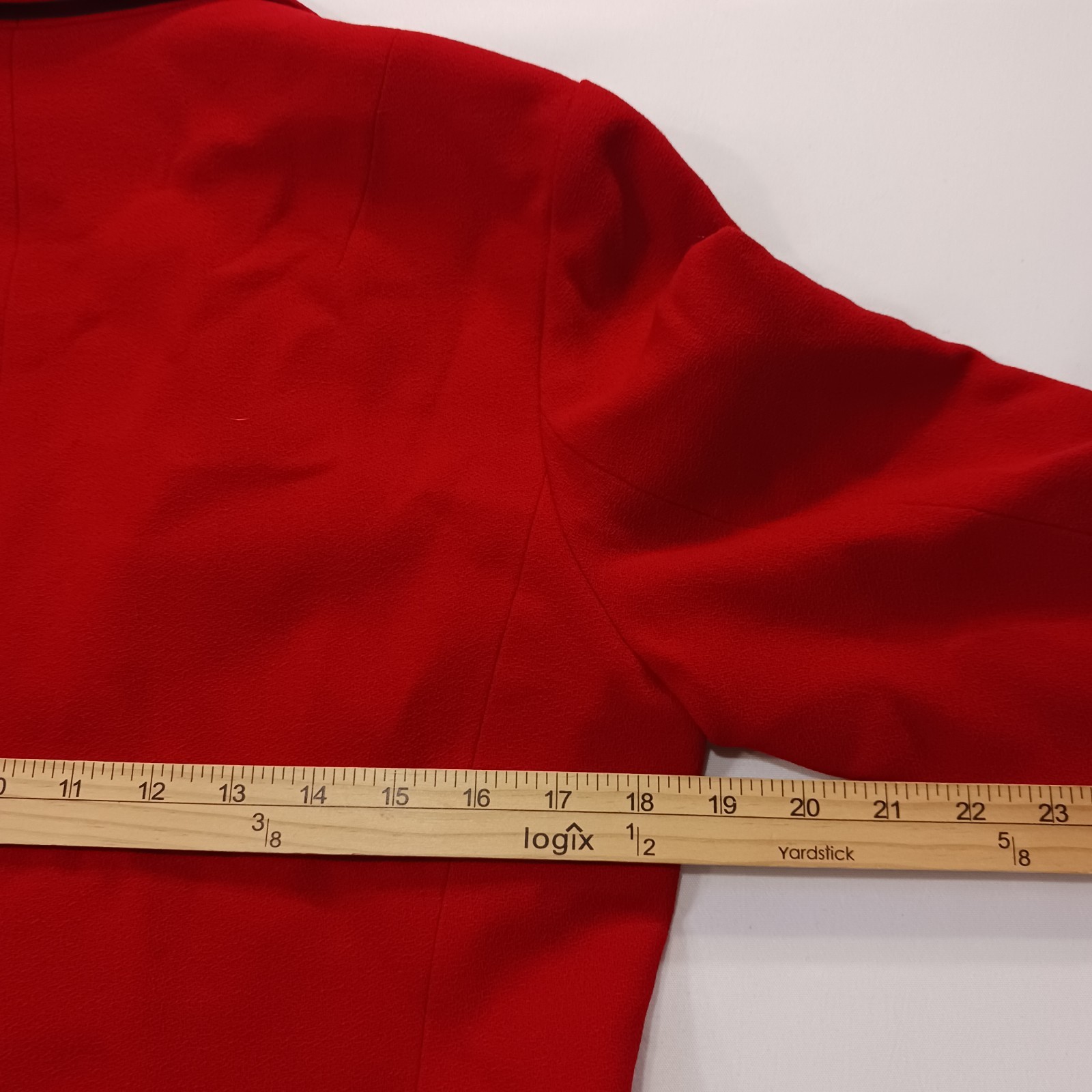 Vintage I. Magnin David Hayes Women’s Red 100% Pure Wool Blazer Jacket Size 14