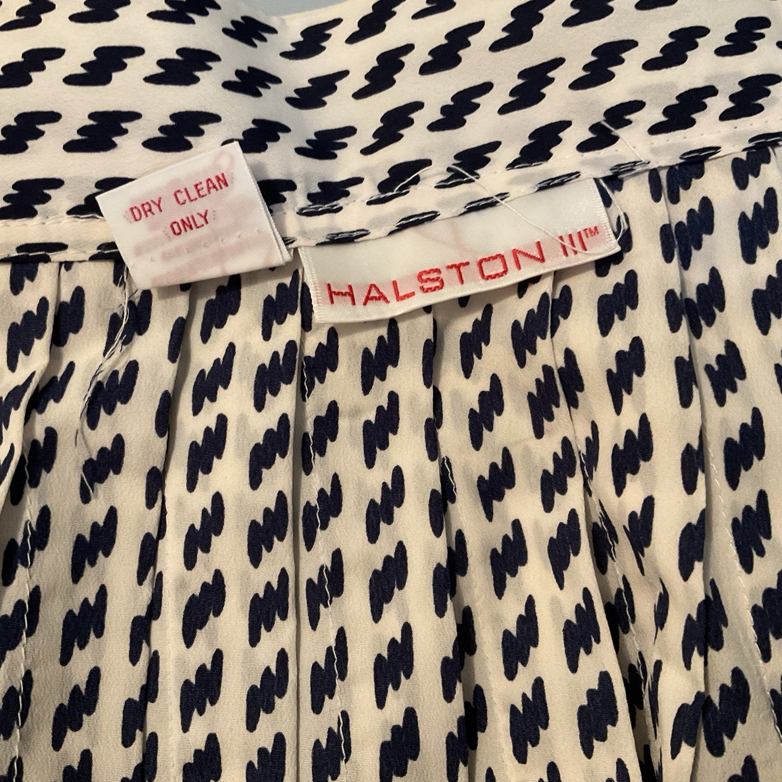 Vintage 1980’s Halston III Skirt Suit in Black And White – Size 10 Shoulder Pads