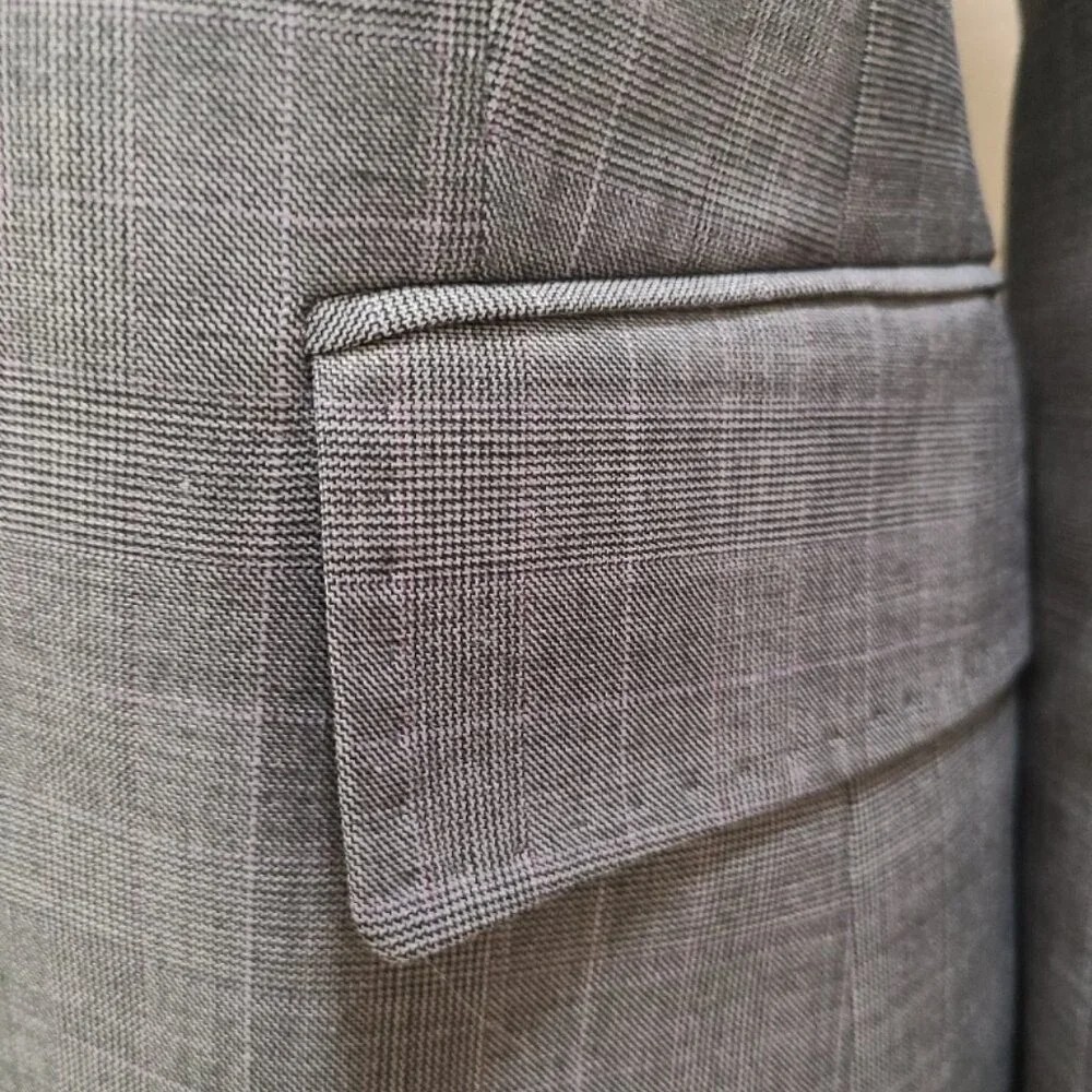VINTAGE PIERRE CARDIN PARIS TAILORED FITTED BLAZER JACKET HANDSTITCHED sz 36