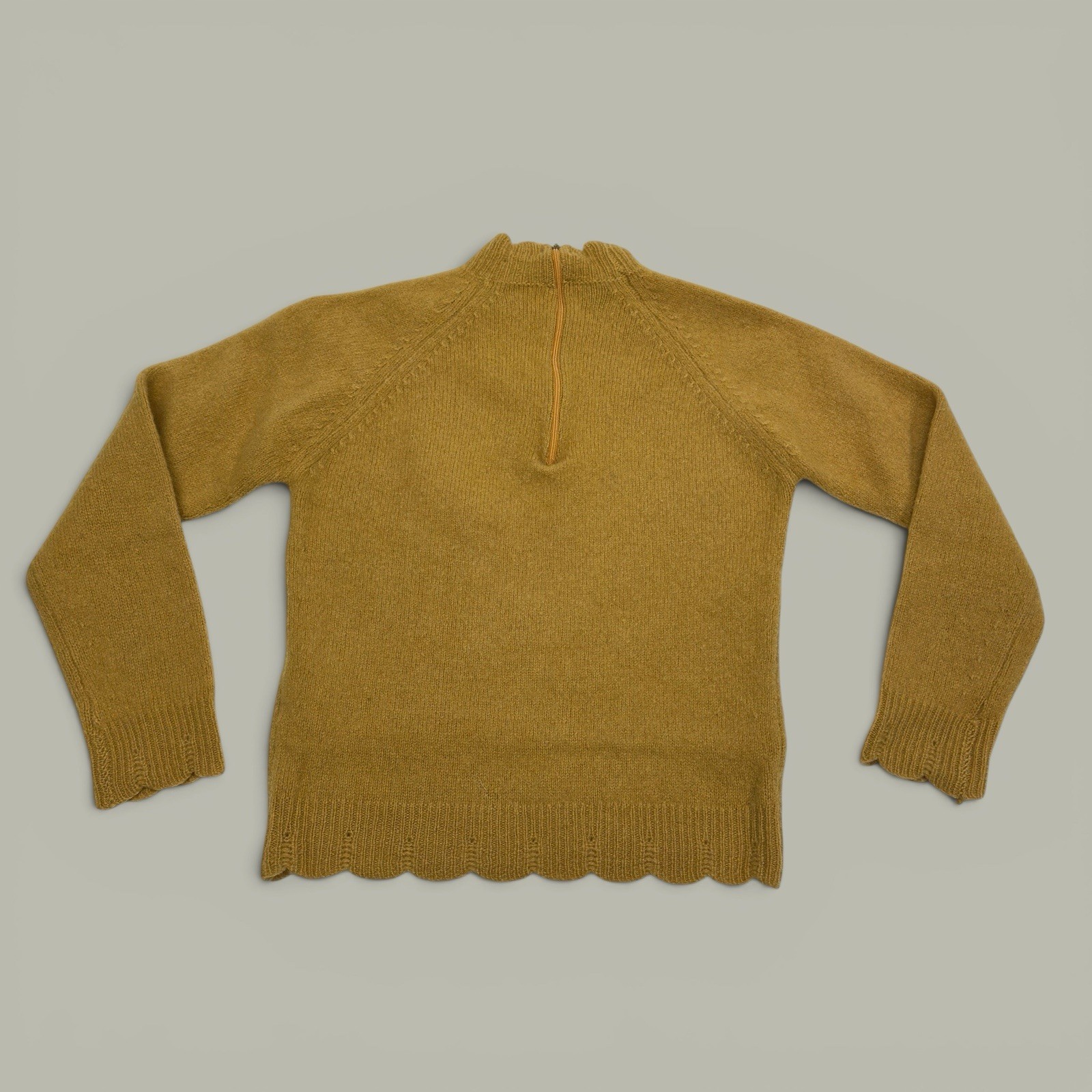Vintage Sears Junior Bazaar Mock Turtleneck Knit Sweater