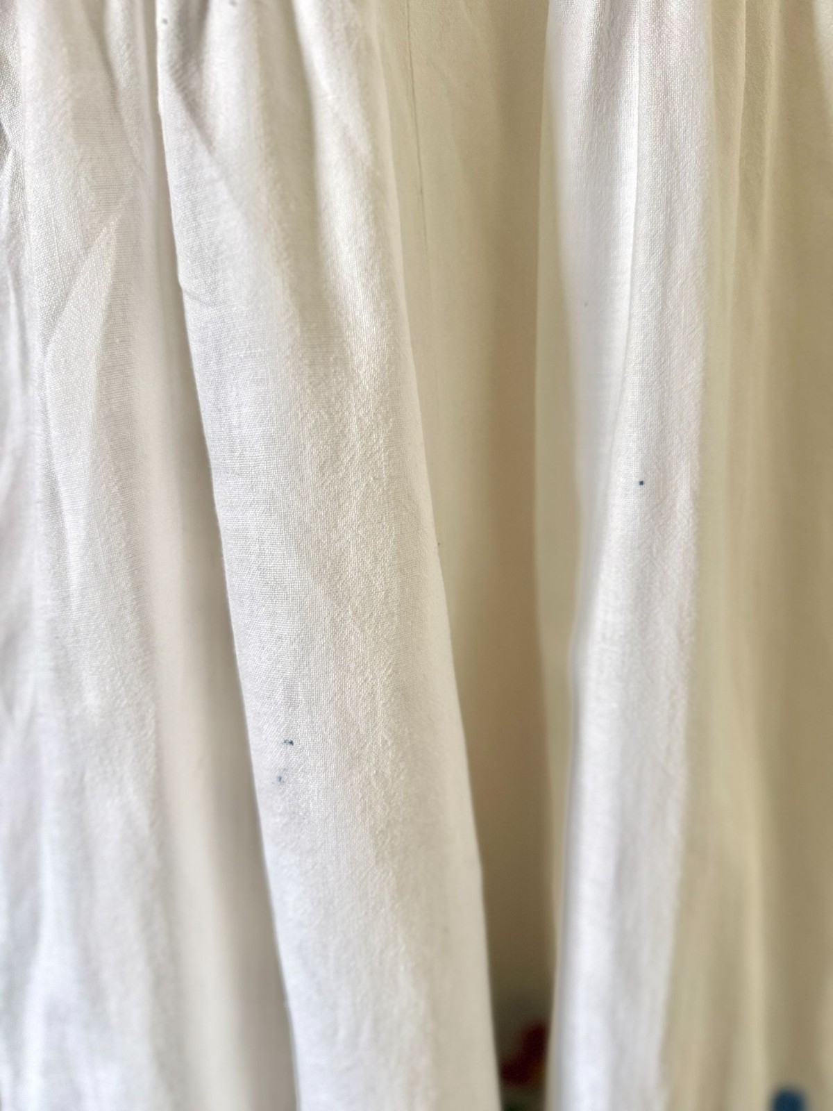 Vintage 1940s Short Sleeve Flour Sack Dress With Floral Embroidery Detail And Me