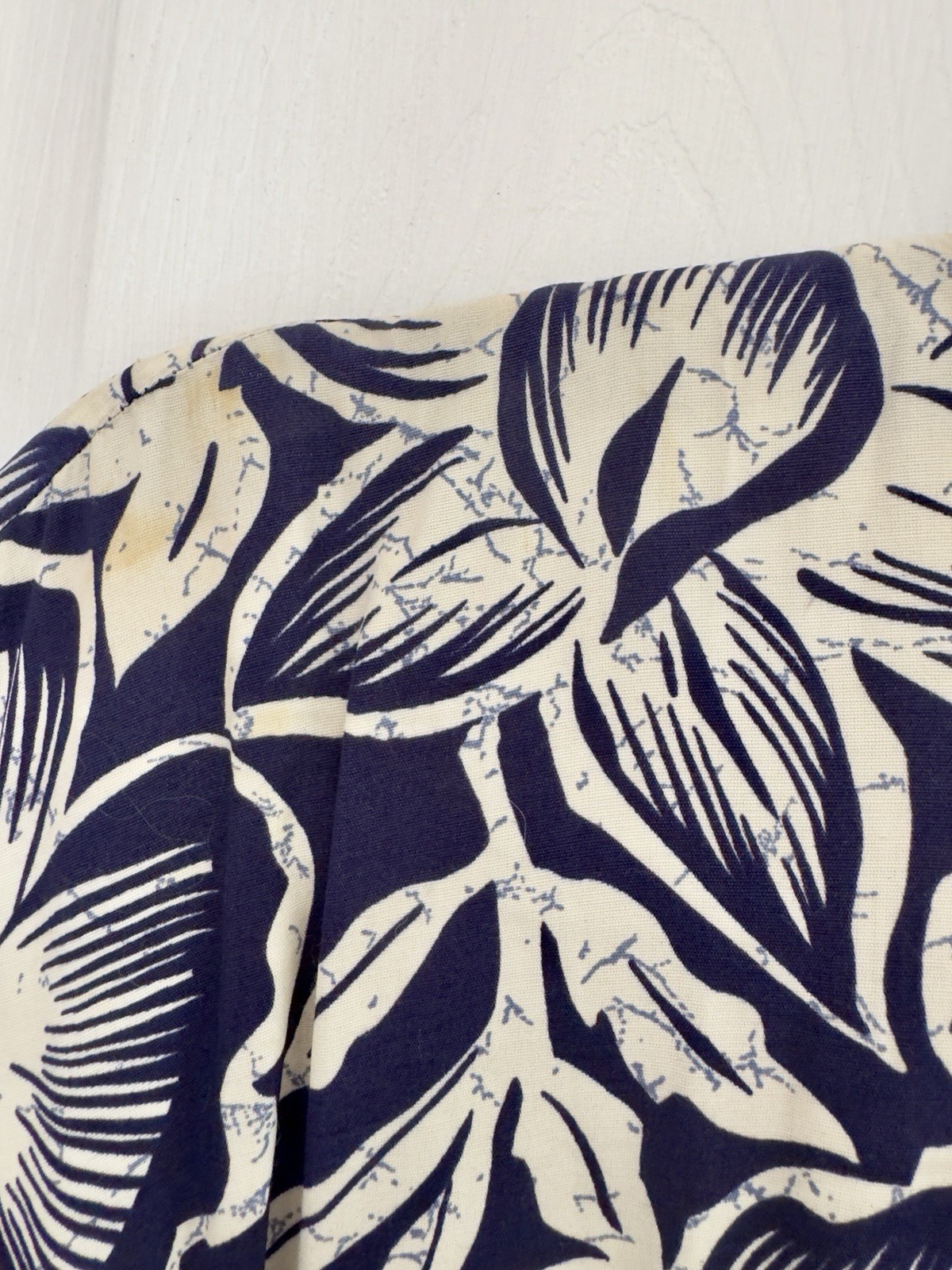 VTG Phoebe 80s 40s Style Sexy Sarong Skirt Hip Ruffle Tropical Print Dress 6