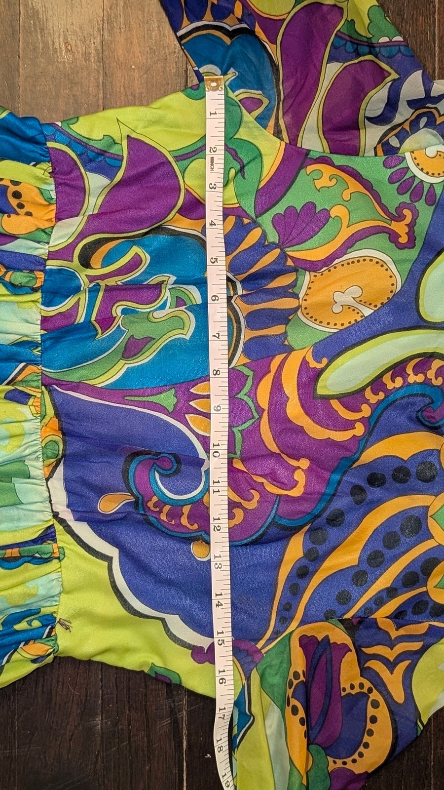 Incredible 1960’s Psychedelic Murray Hamburger&co. Maxi Dress