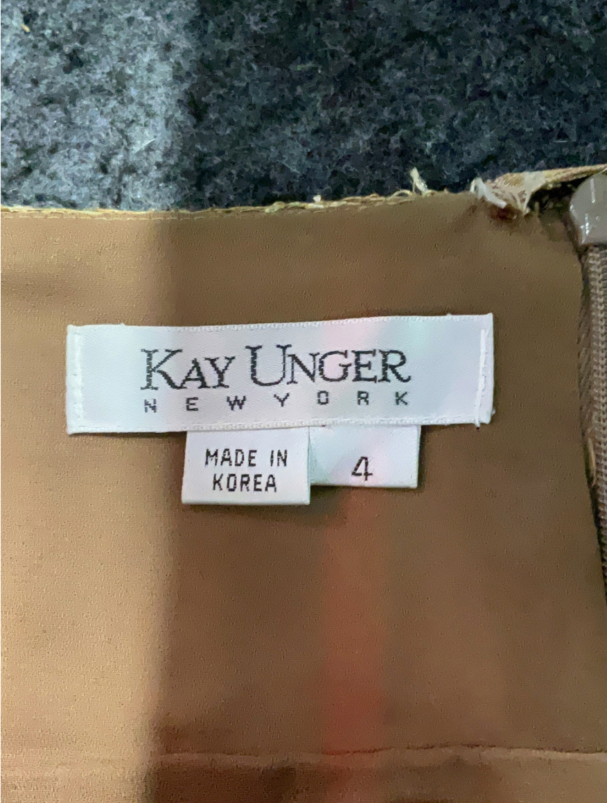 Vintage Kay Unger Sequin Backless Dress