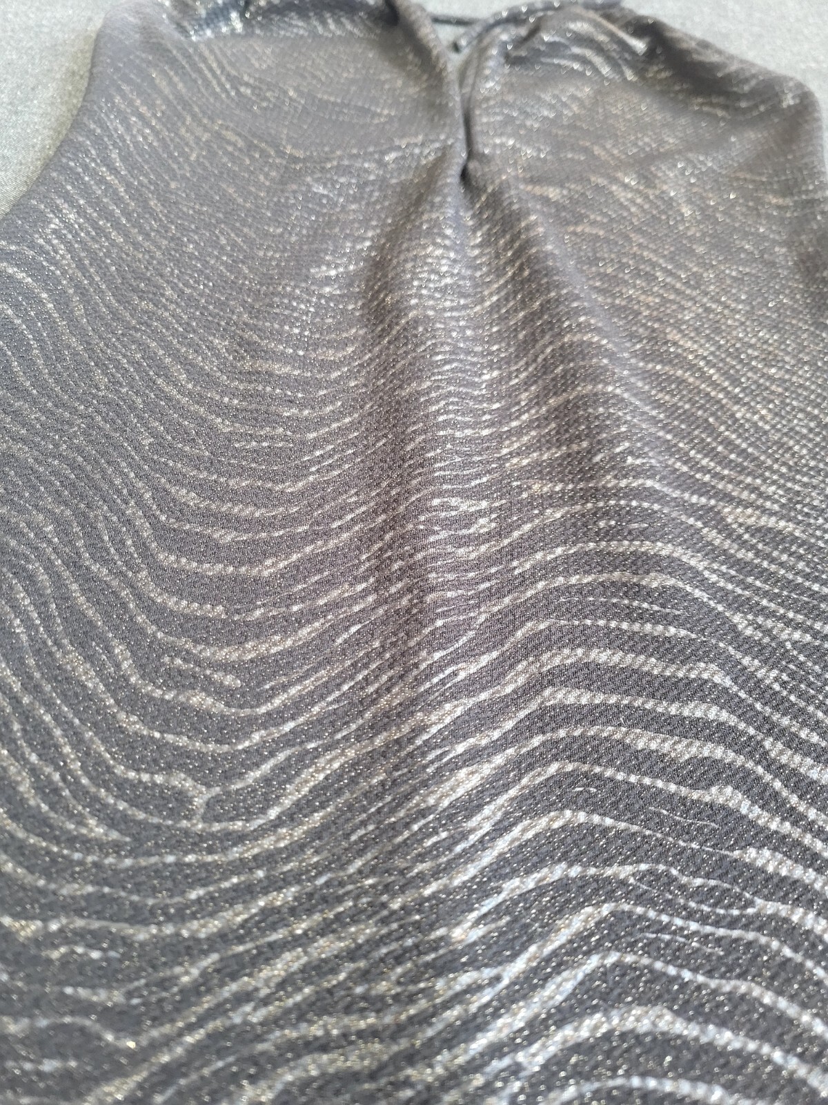Vintage 90s Y2K Halter Dress Black Zebra Glitter Mini Club Size Large