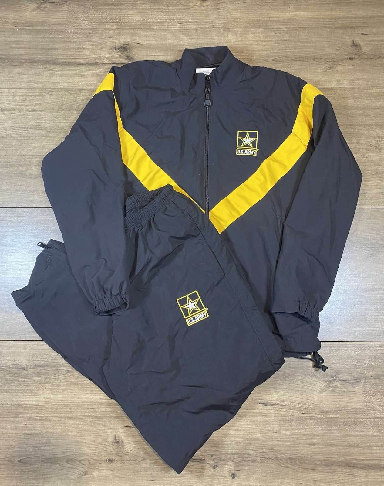 Vintage 90s Army Windbreaker 100% Nylon Female Medium Long Jump Suit