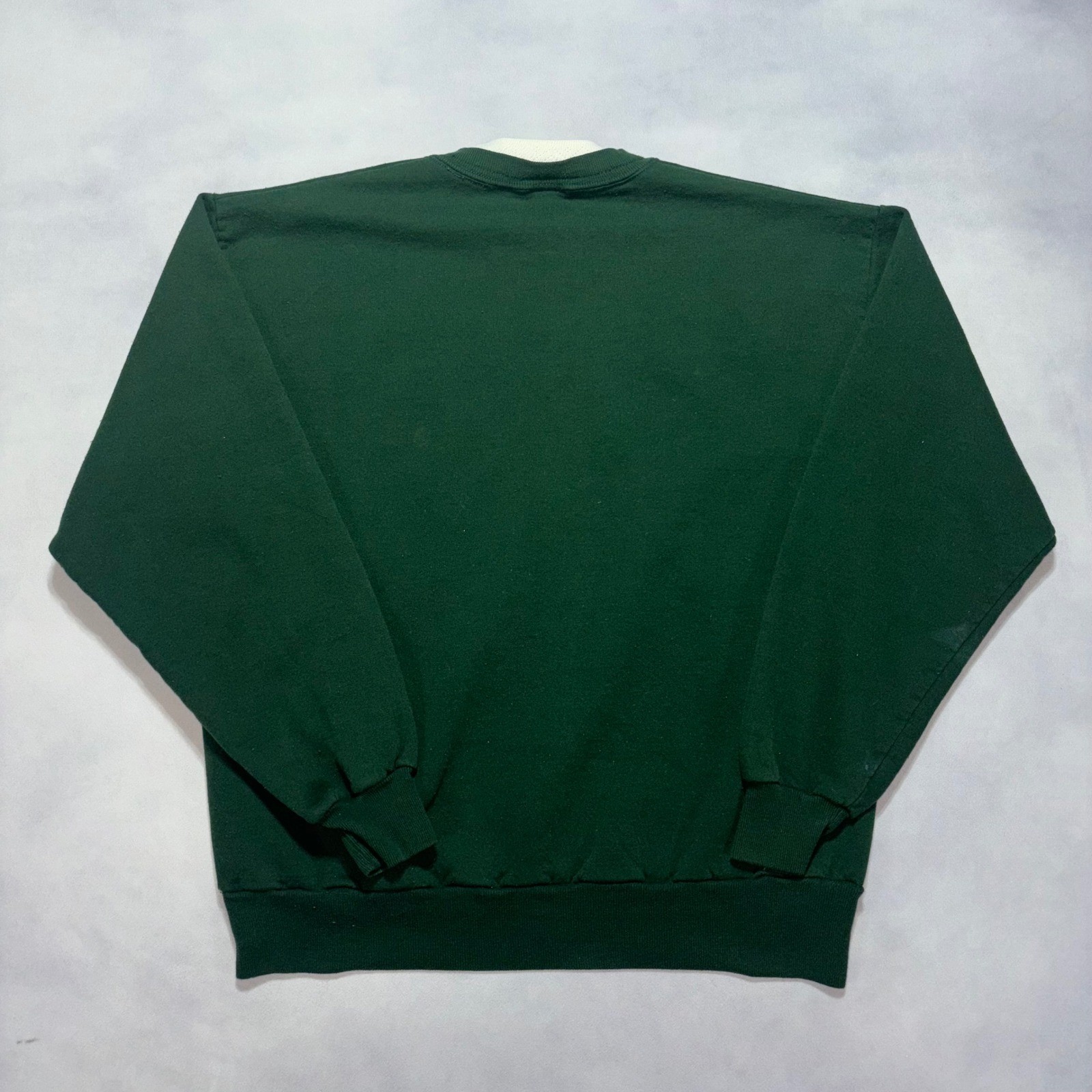 Vintage Penguin Christmas Sweater Women’s XL Green Mock Neck Nature Grandma USA