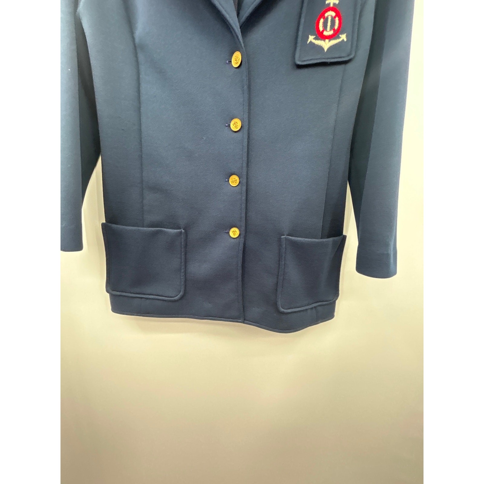 Classic Vintage Navy Tailored Blazer Leisure Jacket Nautical Preppy Size S/M?