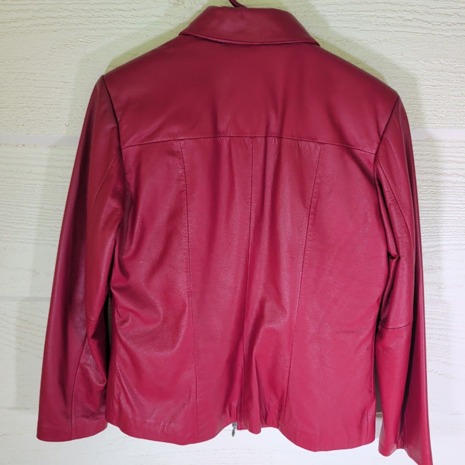 Vintage Wilsons Leather Red Moto Jacket, Genuine Leather M Thinsulate Lining