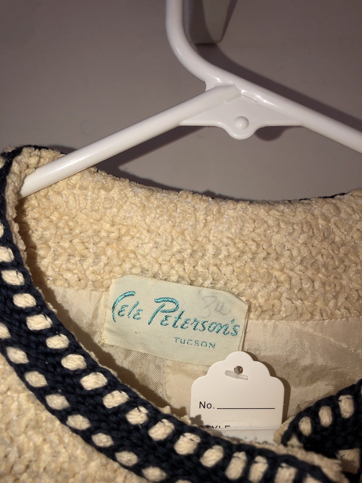 Incredible Vintage 1960s Cele Peterson Tweed Knit Jacket Blazer Button Front