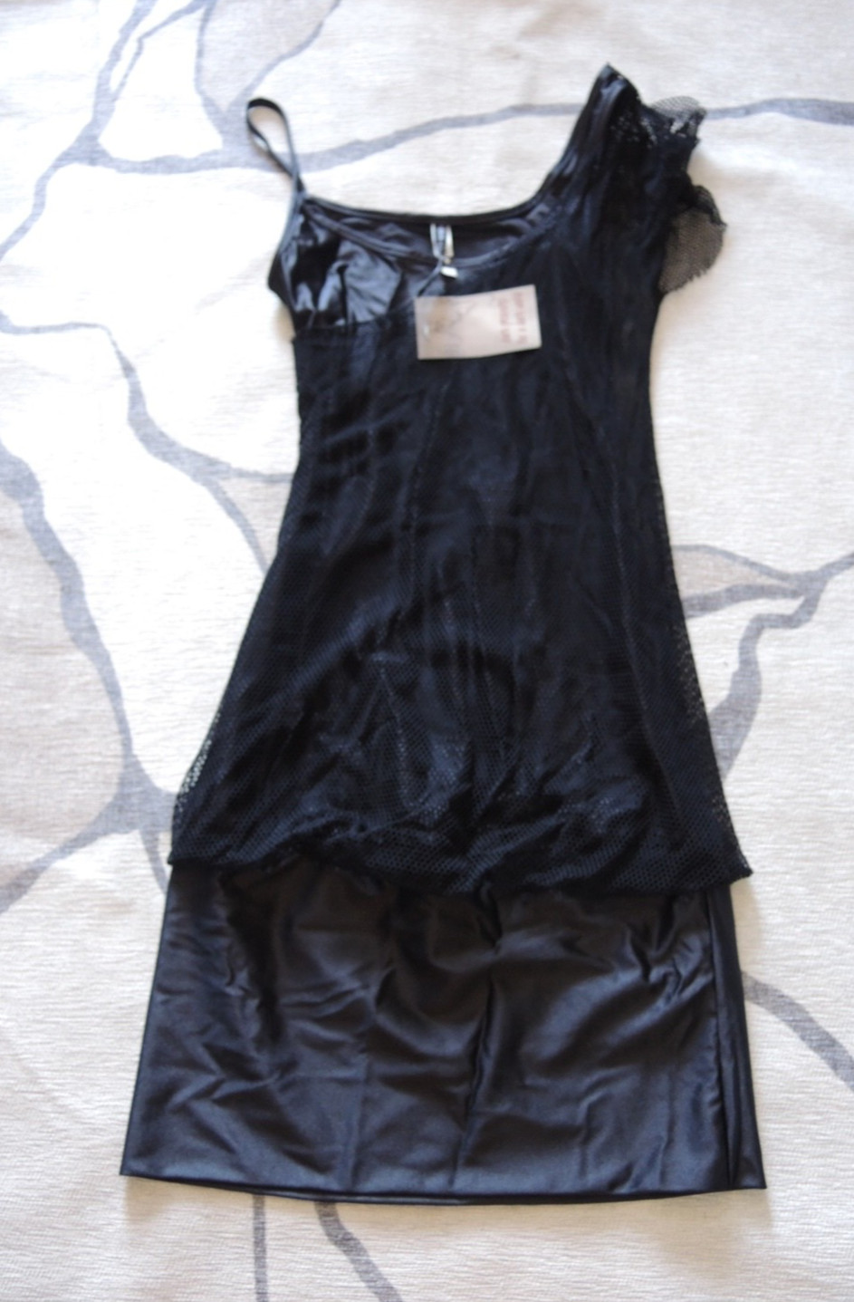 Lip Service Vintage 90s Goth Lace Midi Dress Asymmetrical Black Size P XS NWT