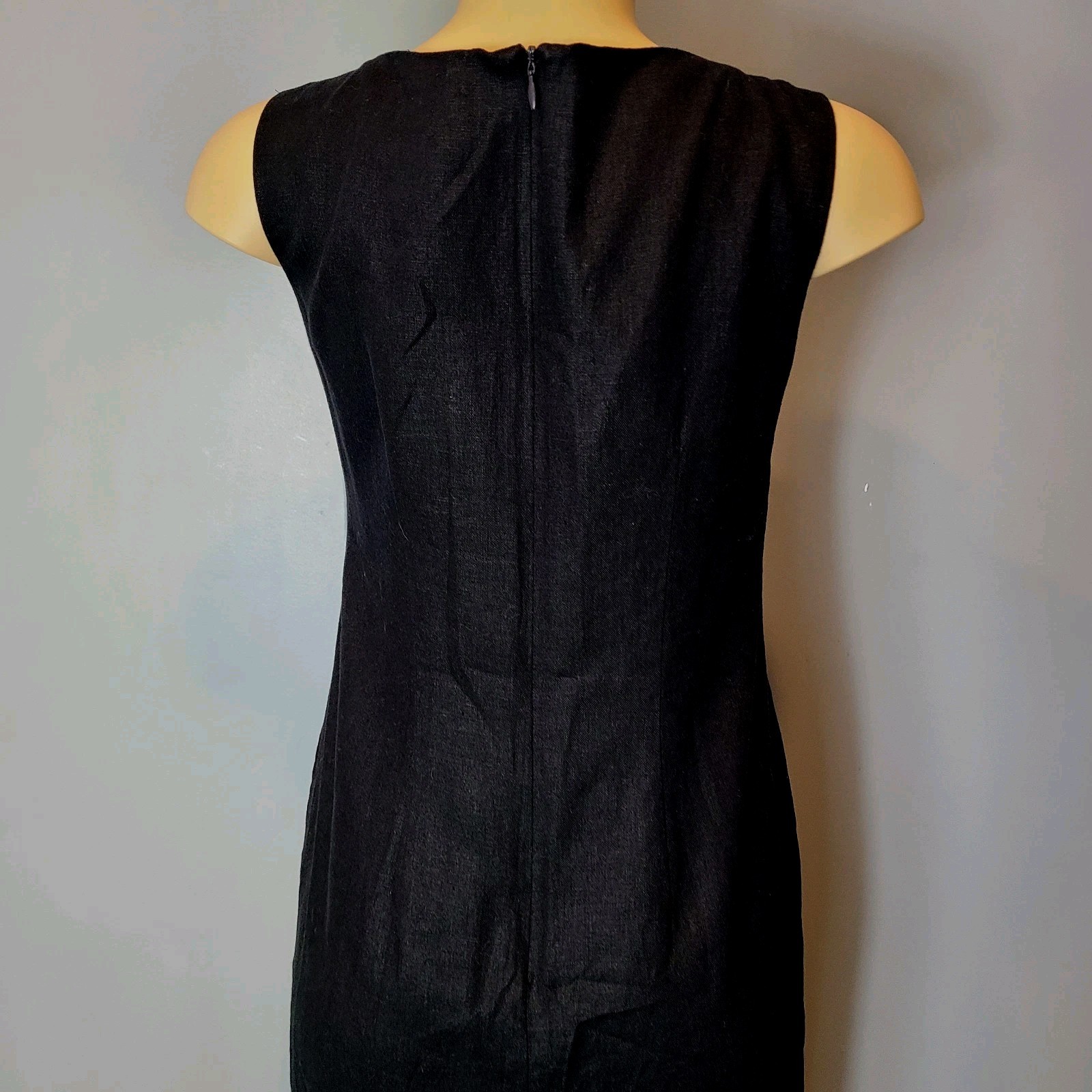 VTG Jessica Howard Dress Sz 8 Linen Seashell Embroidered Nautical Resort Cruise