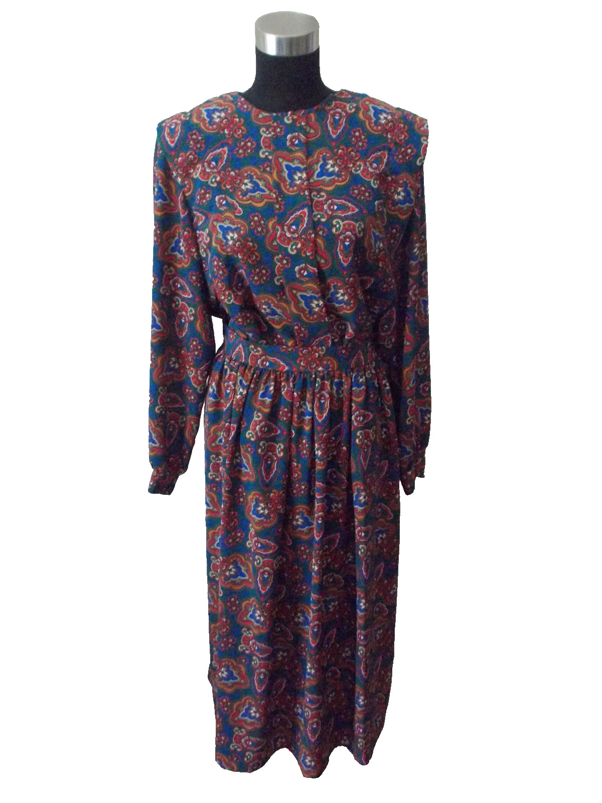 VTG LAURA HENSON 2 Pc Multi Color Blouse & Skirt Secretary Outfit Set Sz 10