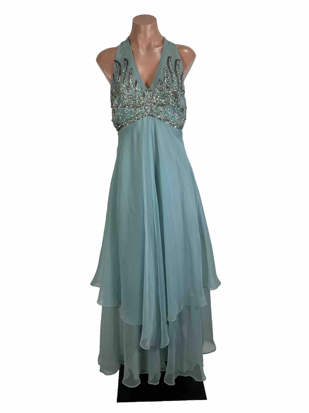 Vintage 1960s Jack Bryan Beaded Evening Cocktail Dress Style 5440 Size 12 NEW!