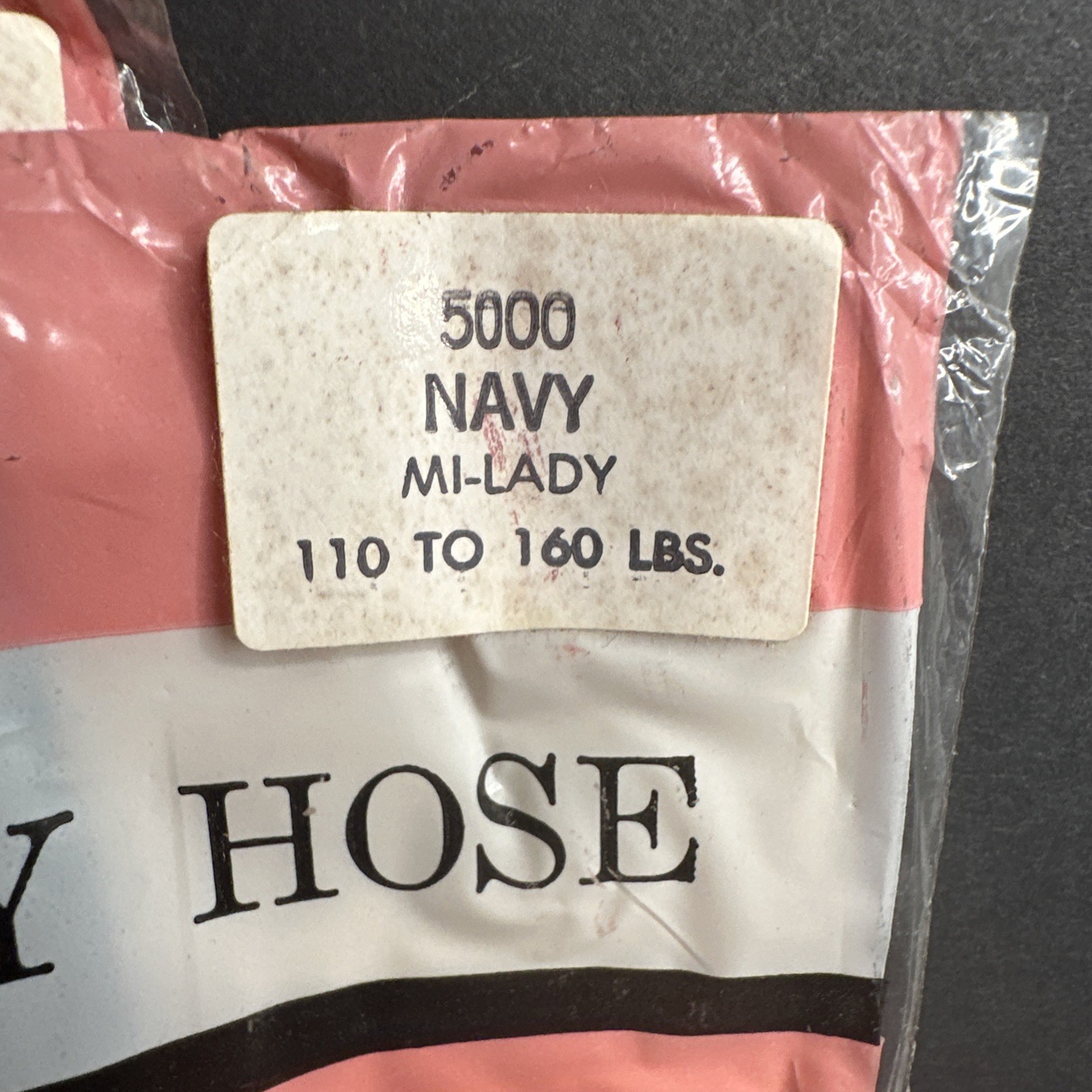 4 Pairs Vintage Seamless Stretch Pantyhose NAVY (110-160 lbs.) MI-LADY 5000
