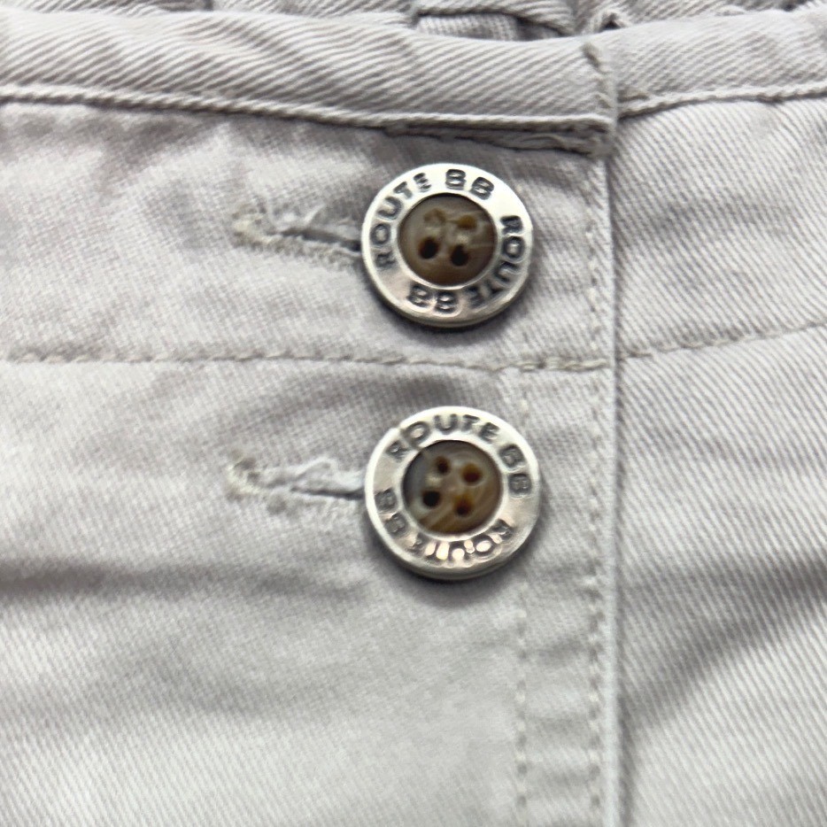 Route 66 Button Front Skirt Womens 13/14 Beige Cotton Maxi Cottage Boho Peasant