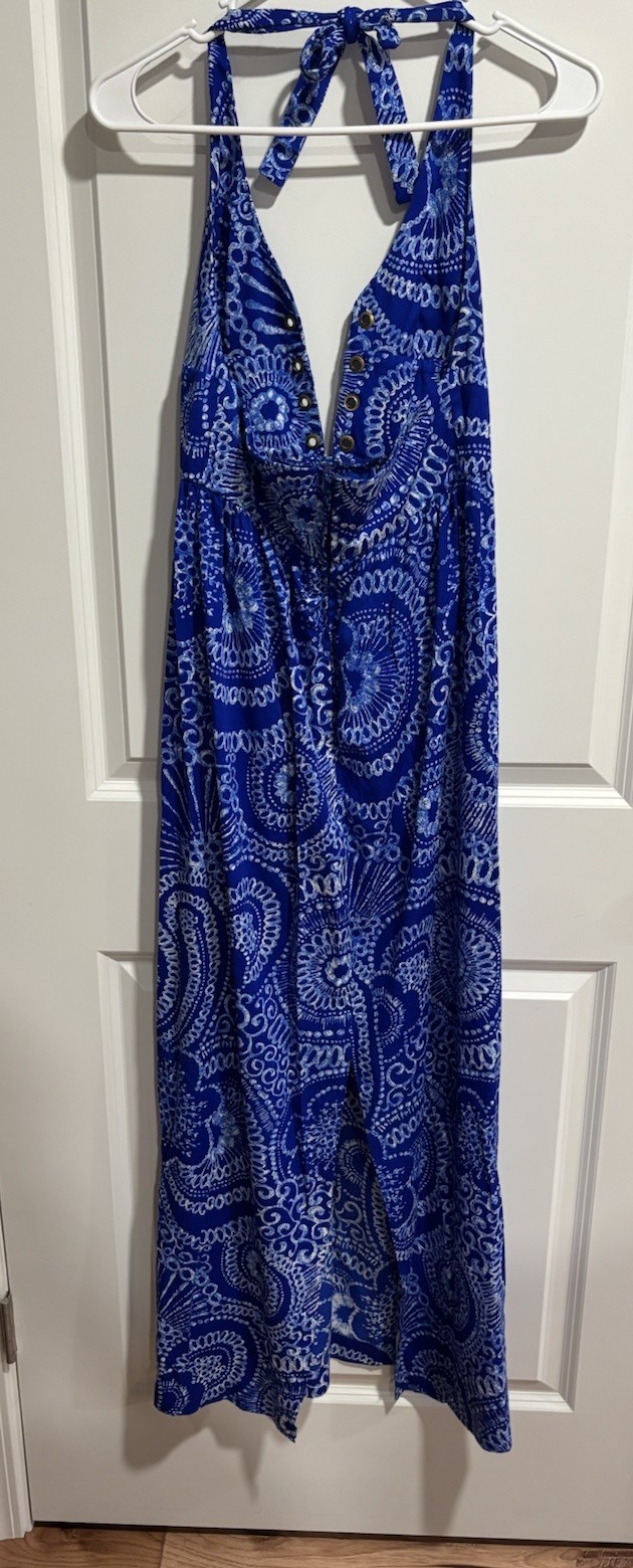 Vintage Dress by 70’s High Tide California Sz 9/10 Blue