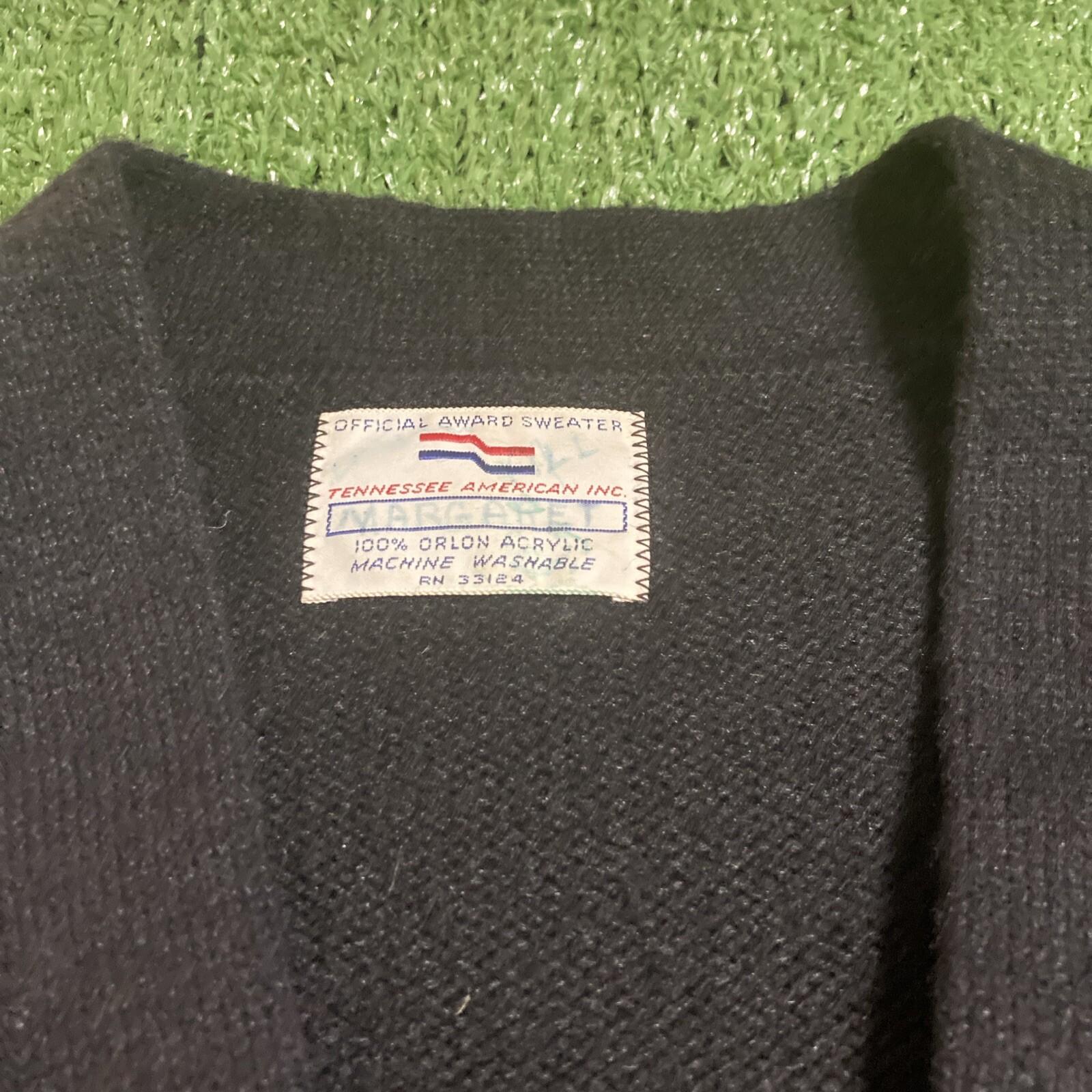 Vintage 1973 Curry High School (AL.) Beta Club Official Award Sweater