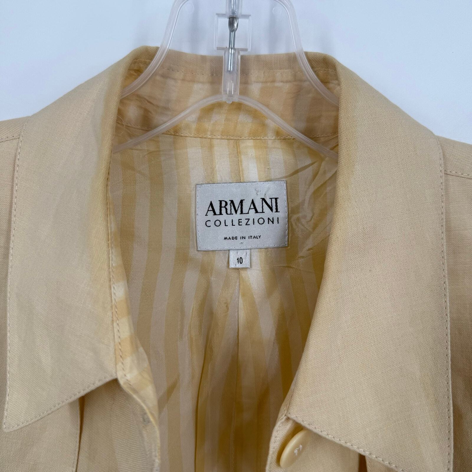 Vintage Armani Collezioni Womens Blazer Jacket Size 10 Made in Italy