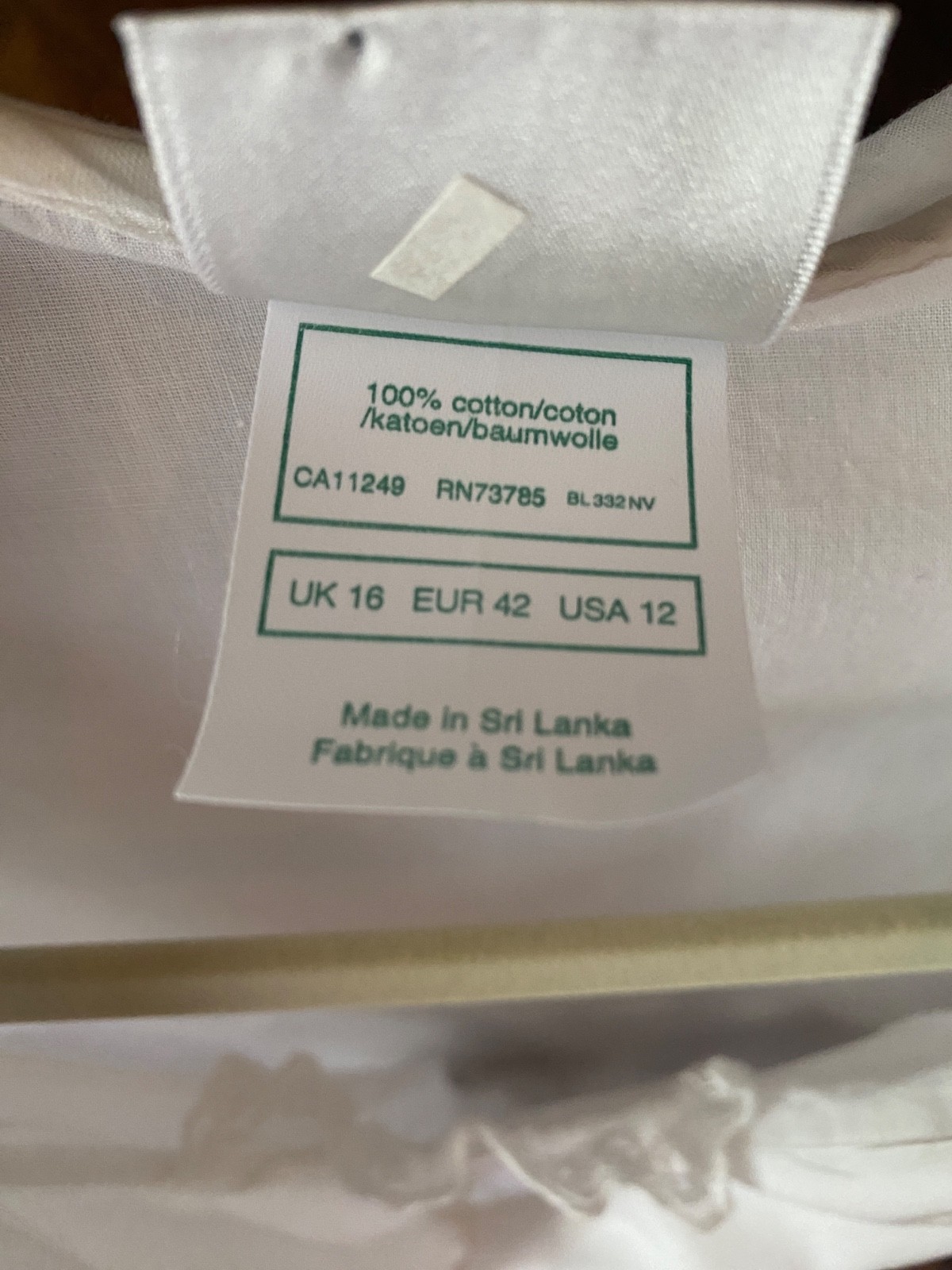 Vtg Laura Ashley 1980’s Sailor Style 100% Cotton Lace Button Down 12