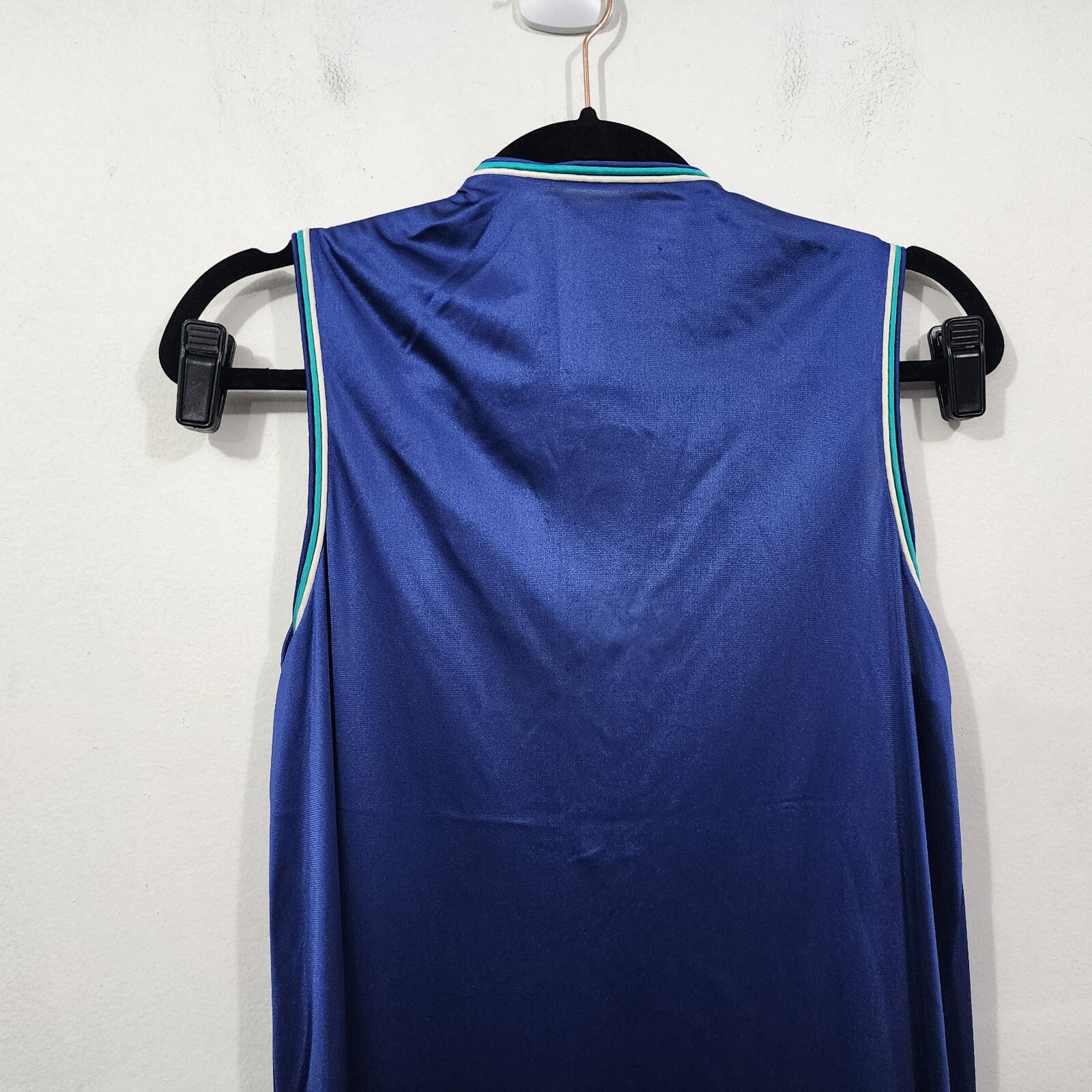 Women’s Vintage 70s XS/S Misses JC Penney Nylon Royal Blue Teal White Piping Cap