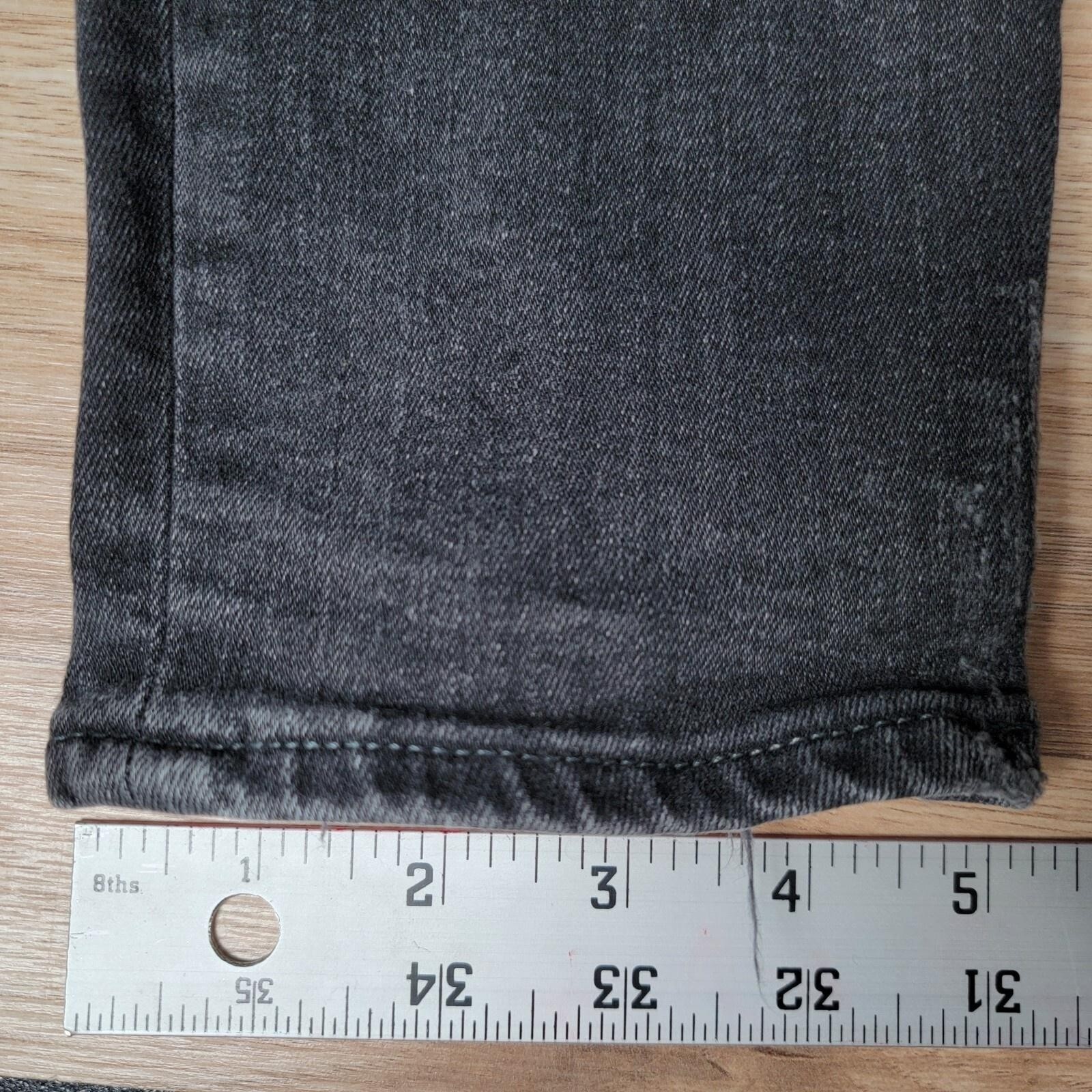 Moussy Vintage Jeans Womens 30×27 Gray Skinny Denim Distressed Whiskering Japan