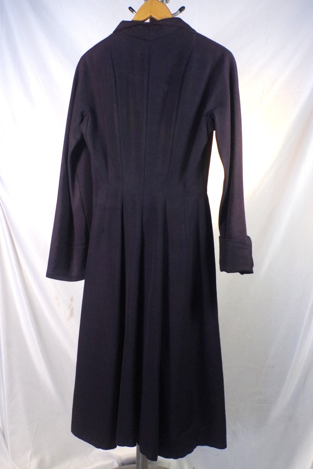 Vintage 1940s-50s I. Magnin & Co. Ranleigh Fashions Navy Blue Dress
