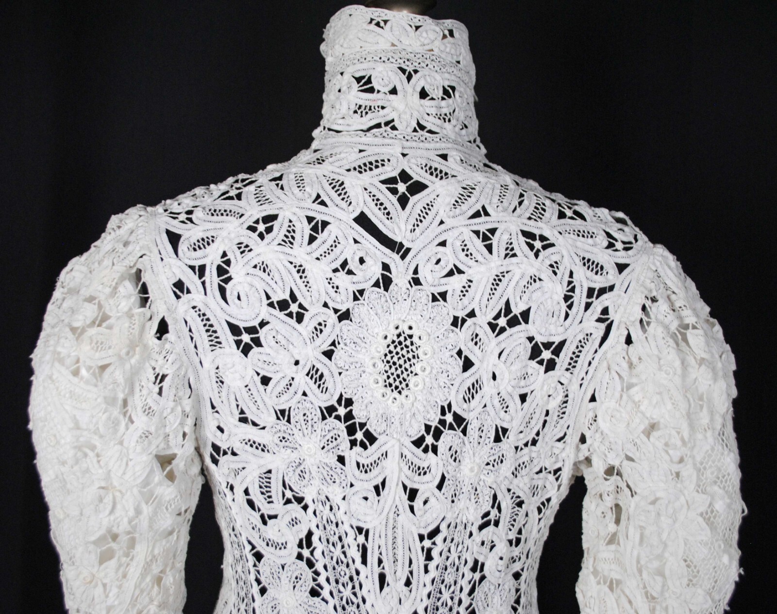 EDWARDIAN BATTENBURG TAPE LACE COAT 1908