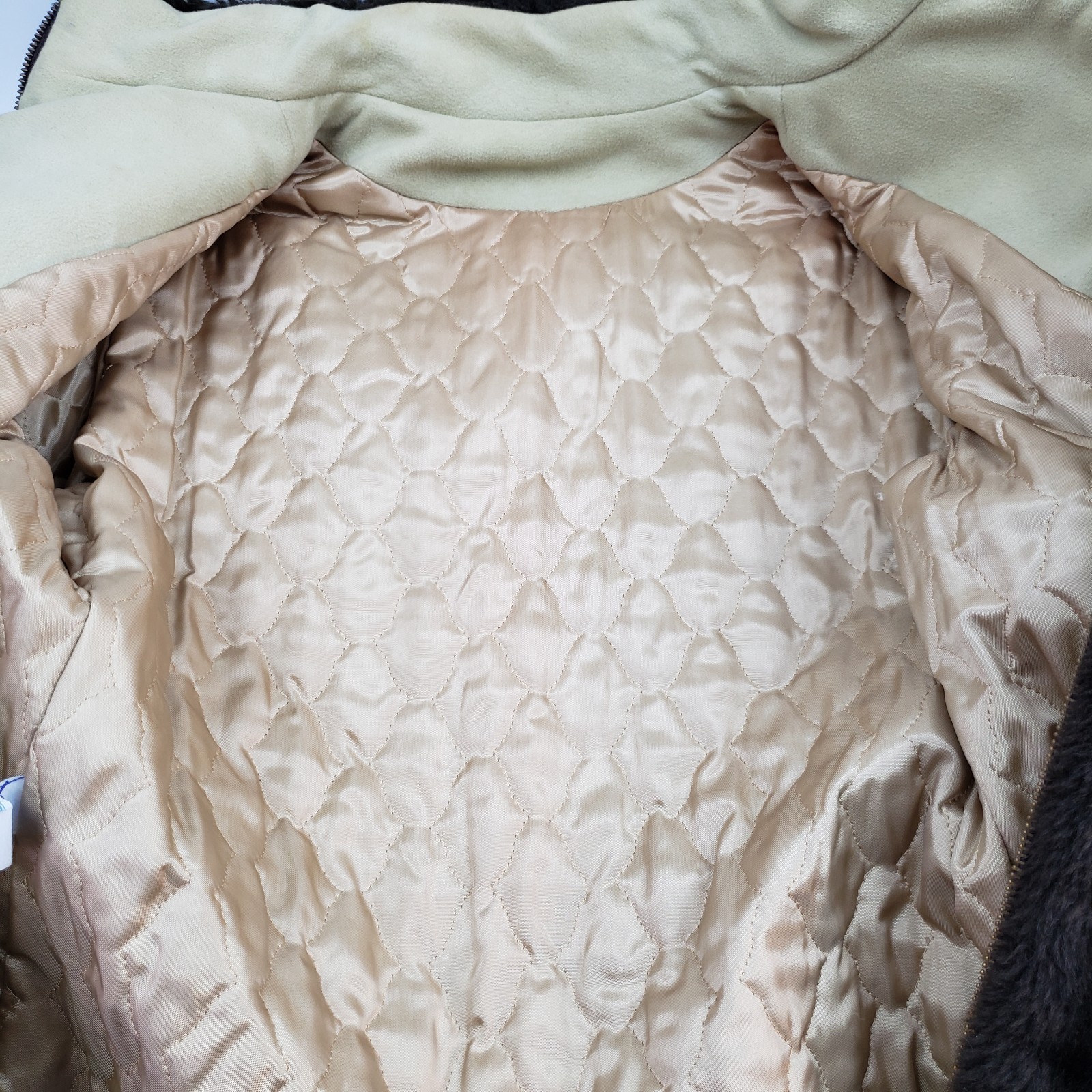 Betty Rose Afghan Style Jacket Coat Faux Fur Embroidered Hippie Boho Size M