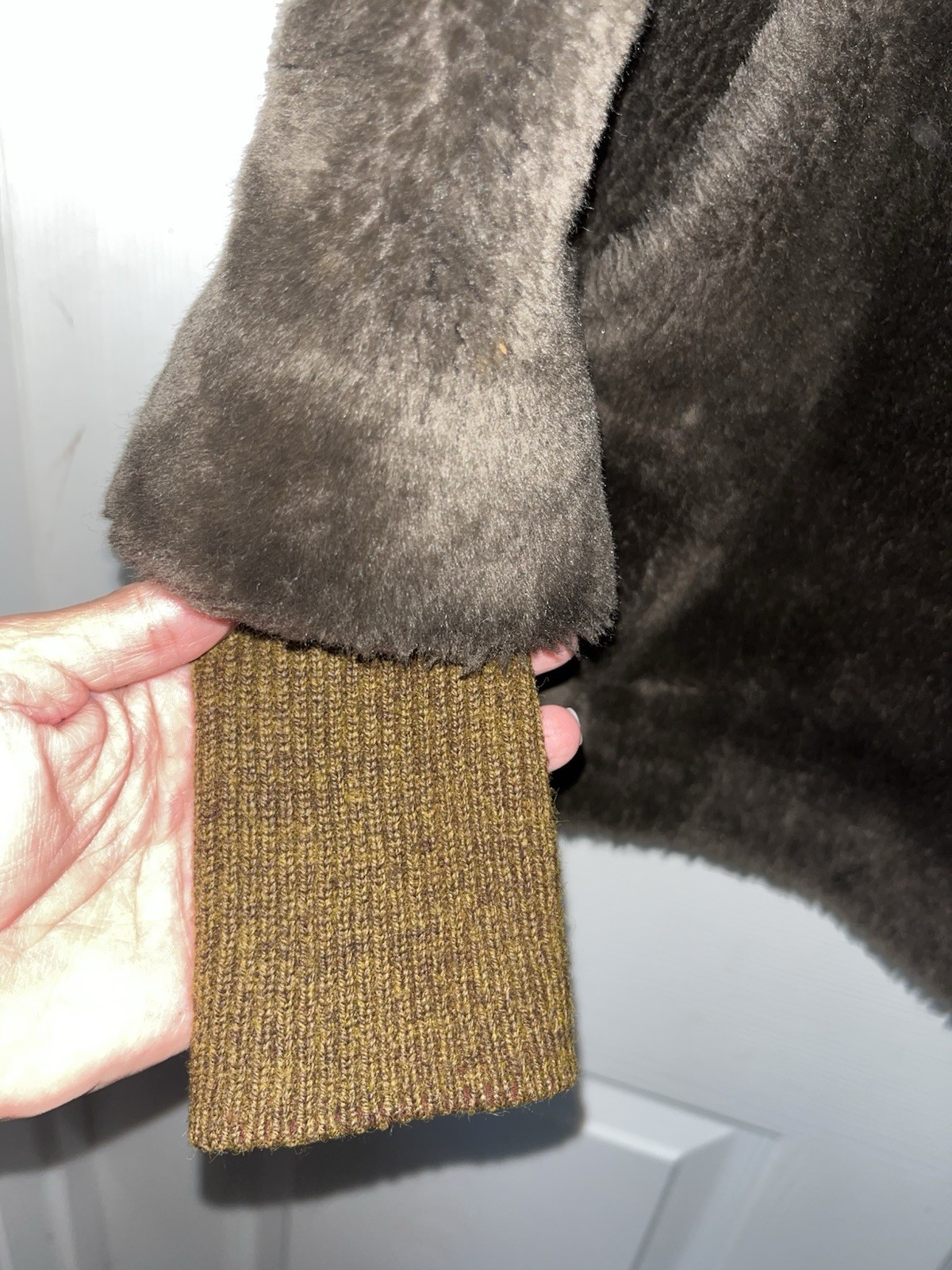 Vintage Borgana Brown Faux Fur Coat Lined Russel Taylor Union Made USA Size 12