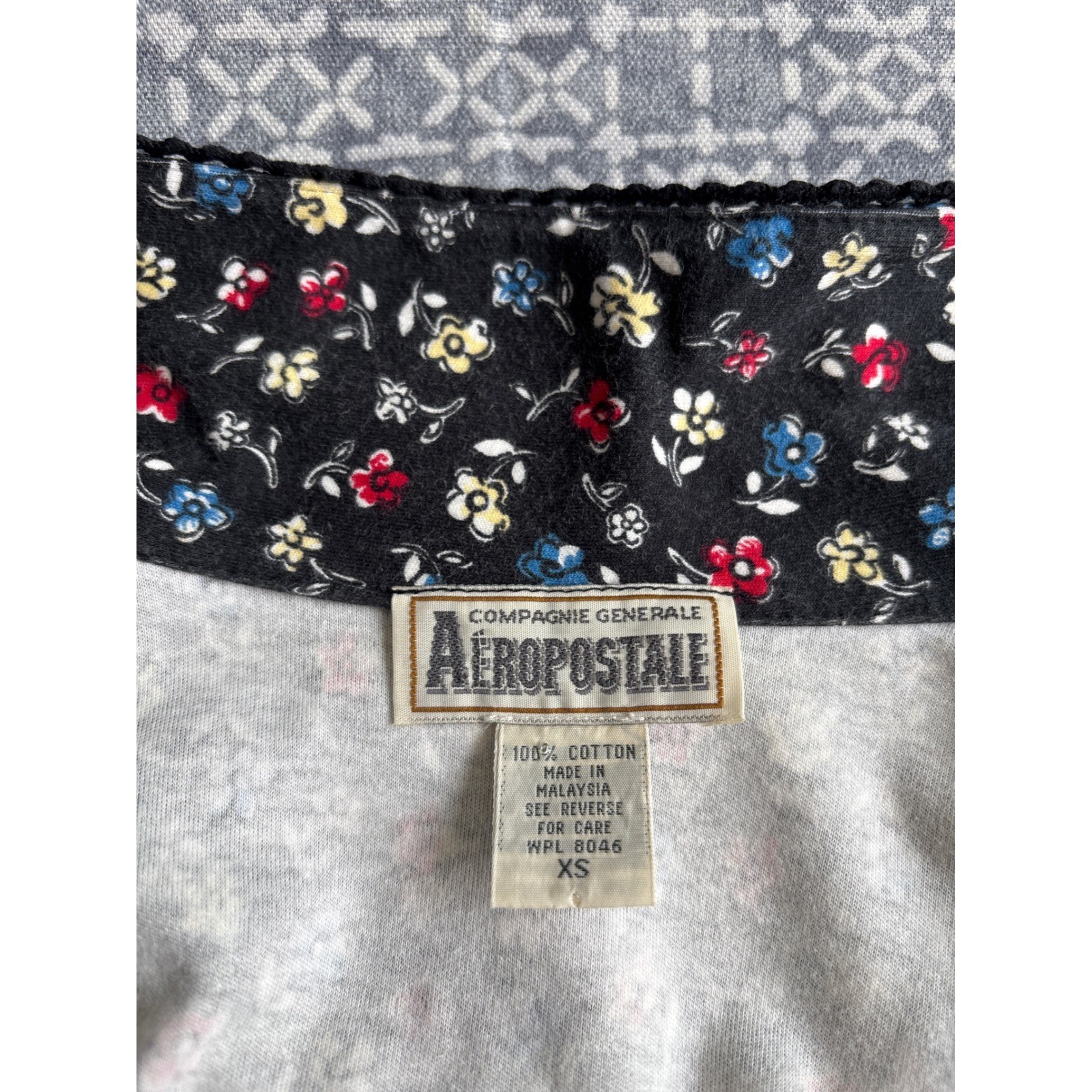 Vintage 90s Ditsy Floral Grunge Mini Dress Aeropostale Cottagecore Whimsigoth XS