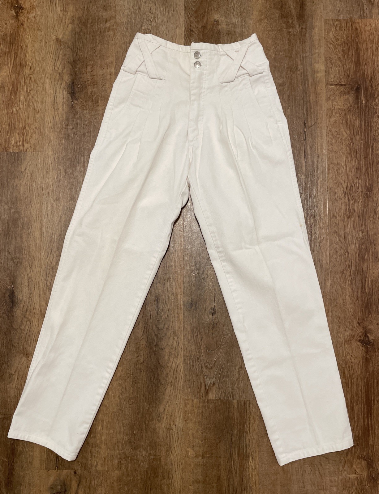 Panhandle Slim White High Waisted Jeans Women’s 9/10 Made In USA VTG Mom Jeans